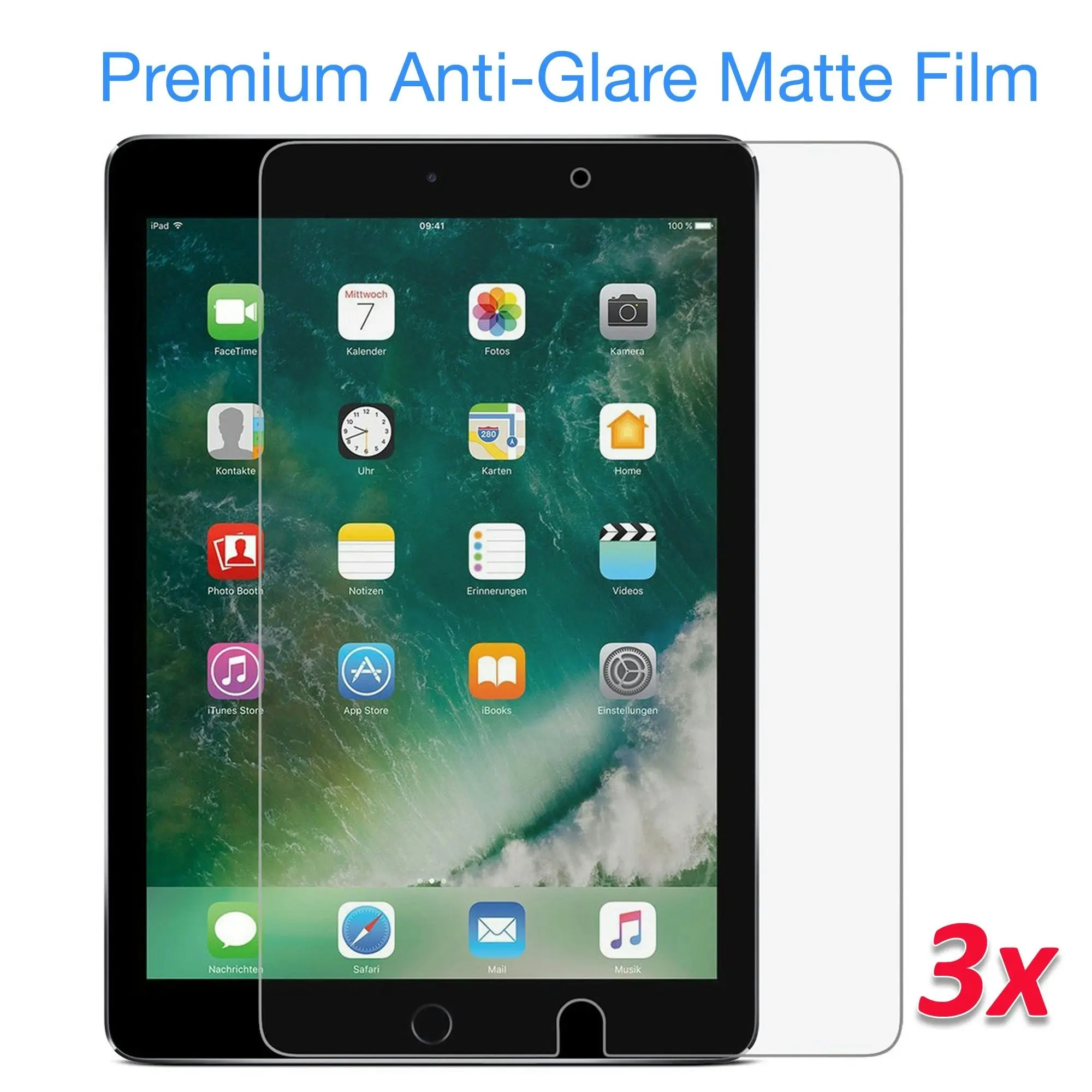 [3 Pack] MEZON Apple iPad Air 10.5" 2019 Anti-Glare Matte Film Case and Pencil Friendly Screen Protector (iPad Air 10.5", Matte)