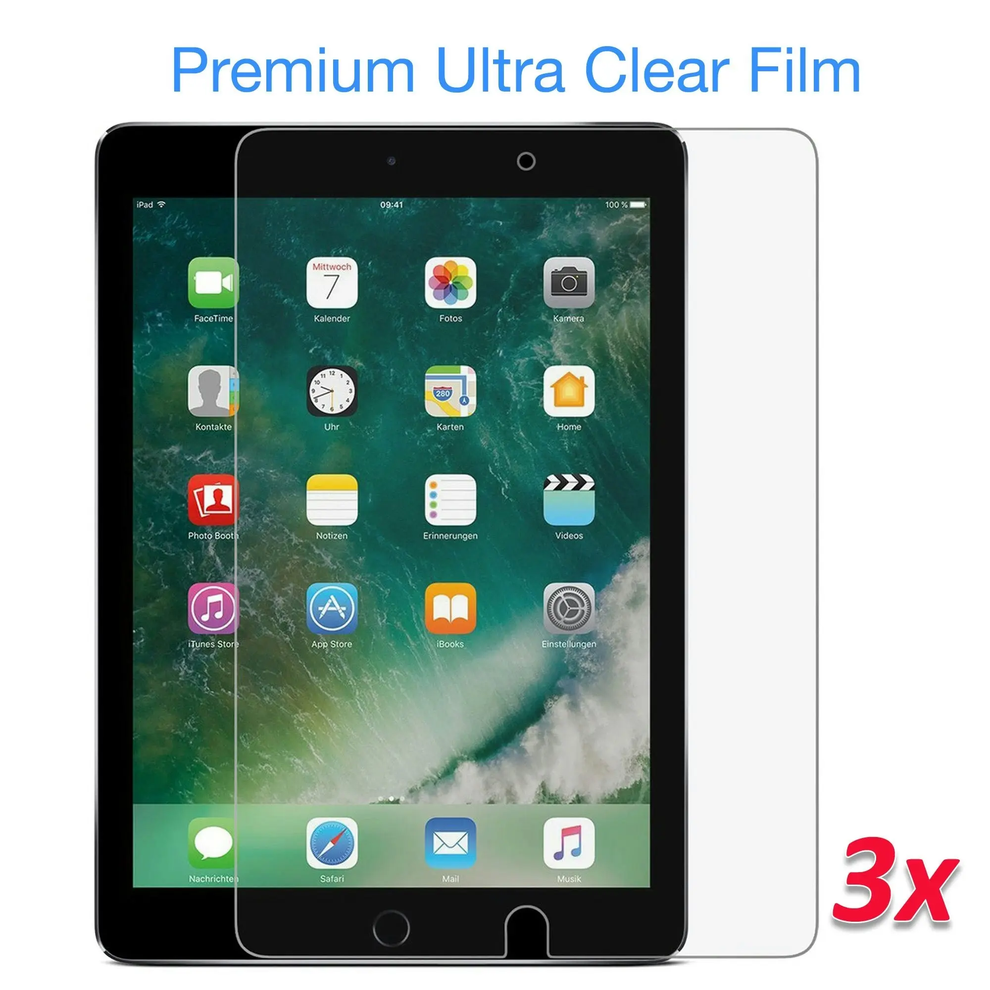 [3 Pack] MEZON Apple iPad Pro 10.5" 2019 Ultra Clear Film Case and Pencil Friendly Screen Protector (iPad Pro 10.5", Clear)