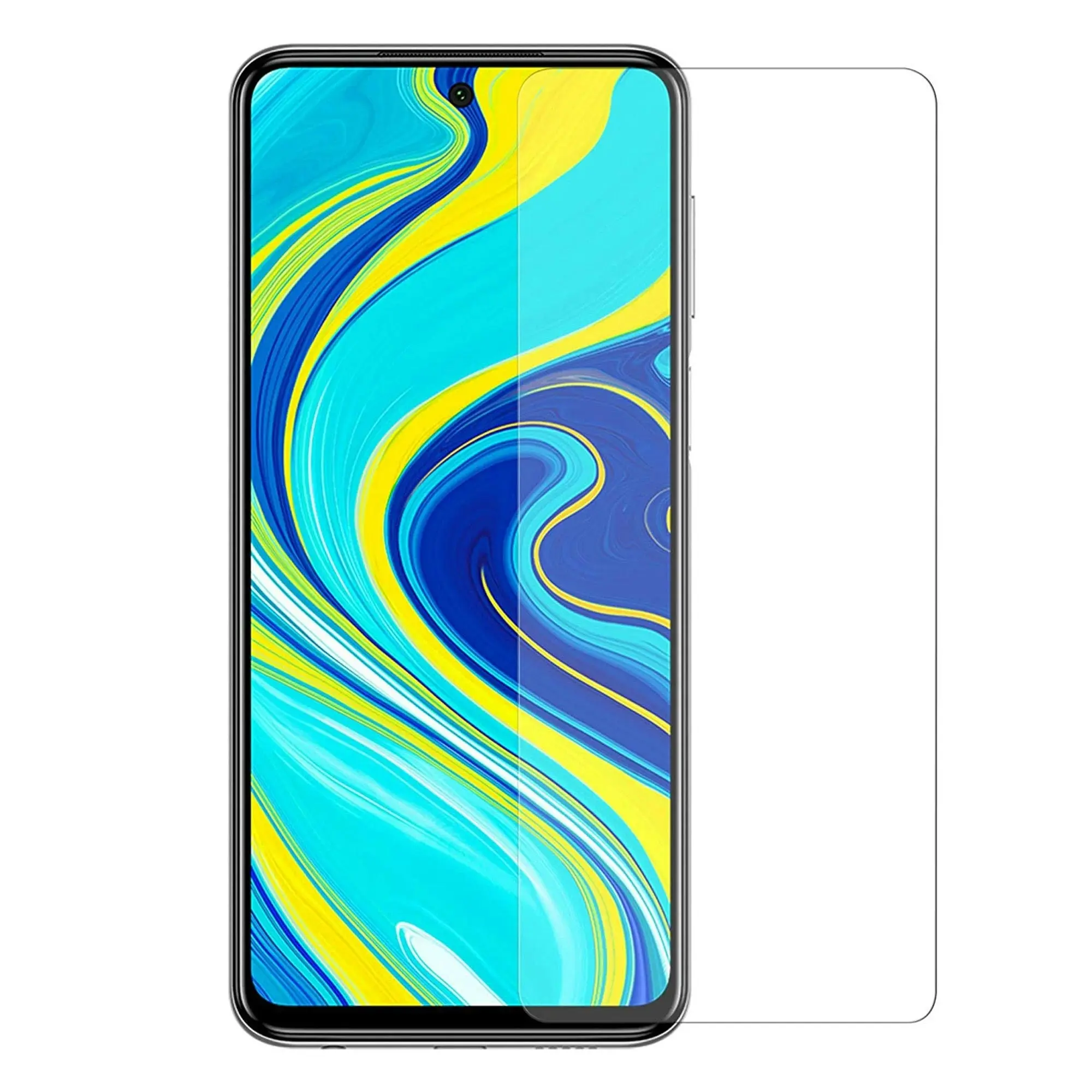 [2 Pack] MEZON Xiaomi Redmi Note 9S Tempered Glass 9H HD Crystal Clear Premium Case Friendly Screen Protector