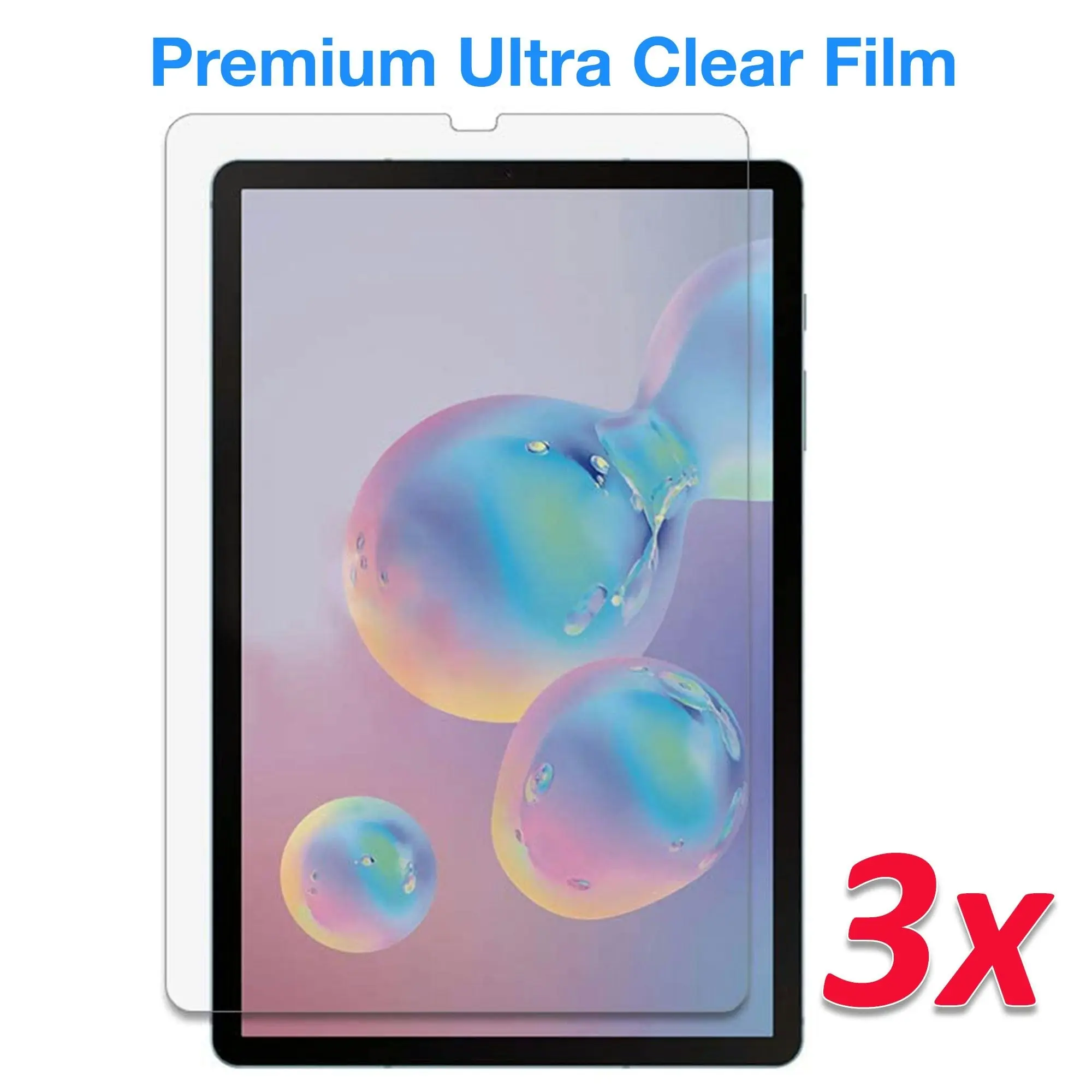 [3 Pack] MEZON Samsung Galaxy Tab S6 (10.5") Ultra Clear Film Screen Protector (SM-T860, T865, Clear)