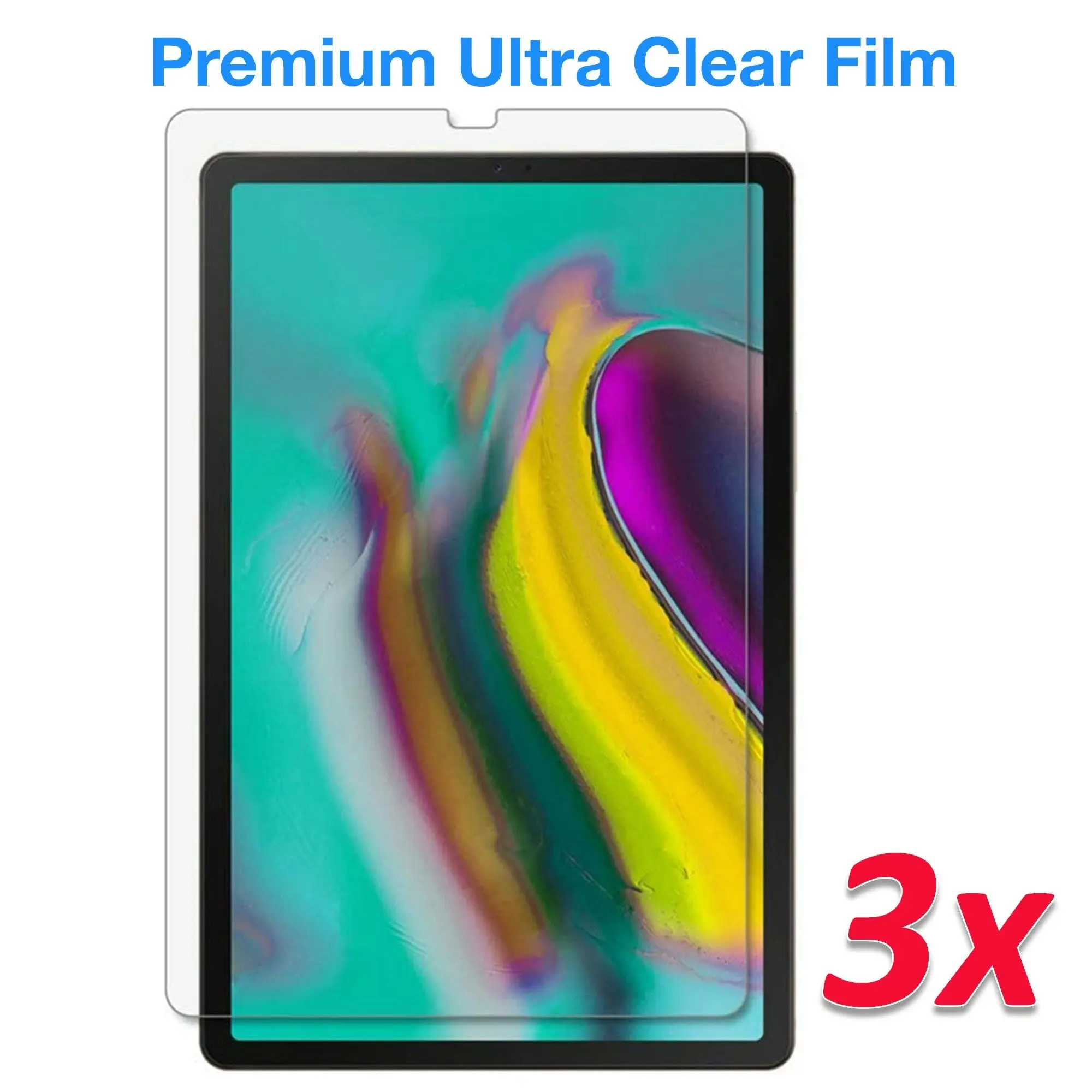 [3 Pack] MEZON Samsung Galaxy Tab S5e (10.5") Ultra Clear Film Screen Protector (SM-T720, T725, Clear)