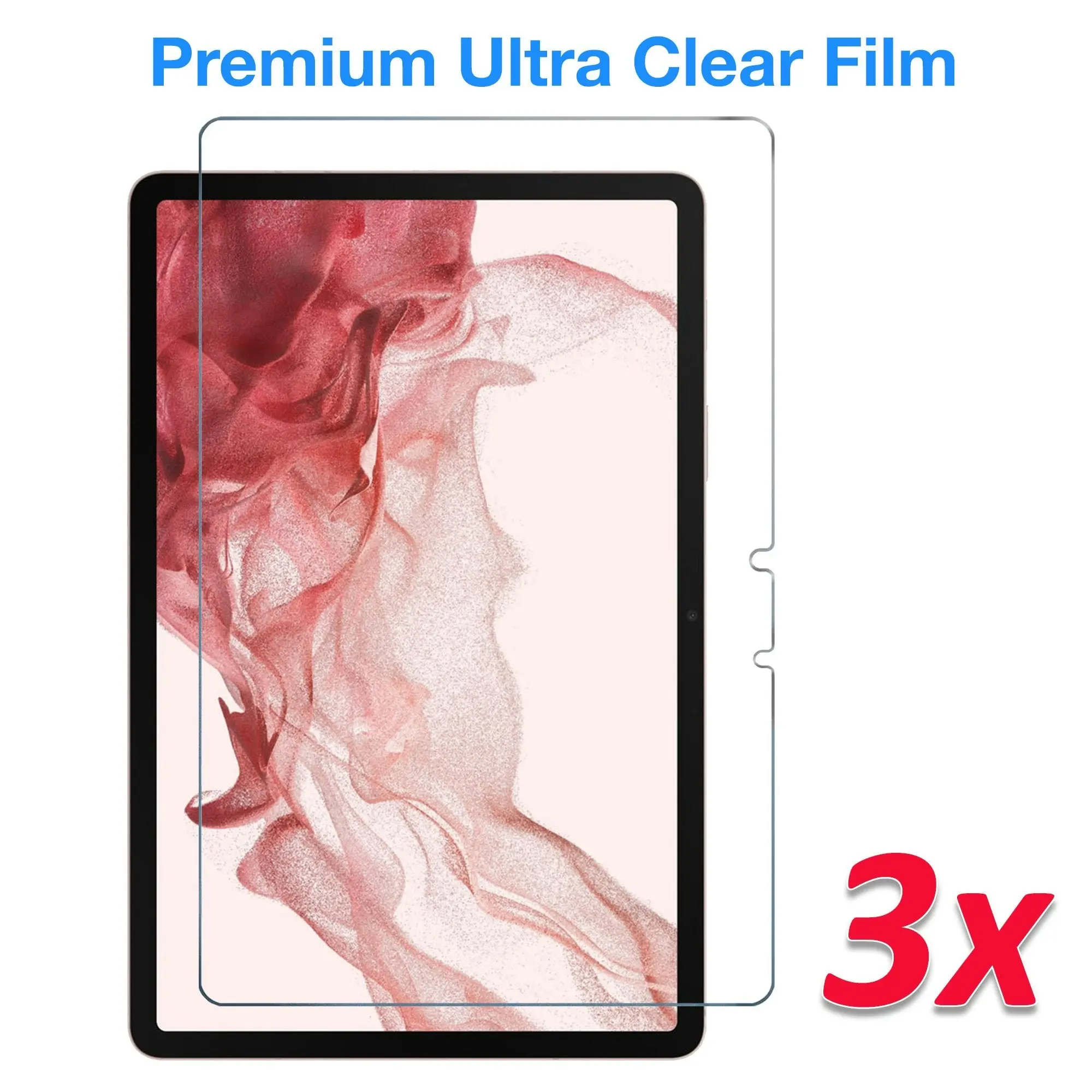 [3 Pack] MEZON Samsung Galaxy Tab S8 (11") Ultra Clear Film Screen Protector (SM-X700, X706, Clear)