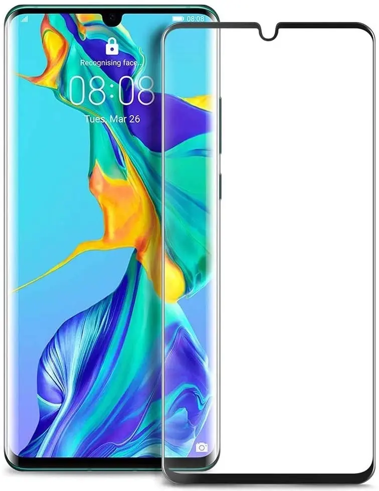 [2 Pack] MEZON Full Coverage HUAWEI P30 Pro Tempered Glass Crystal Clear Premium 9H HD Screen Protector