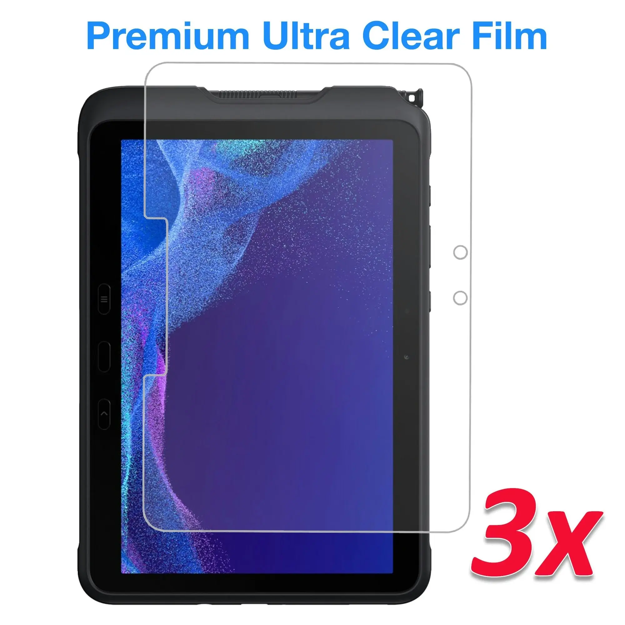 [3 Pack] MEZON Samsung Galaxy Tab Active4 Pro 10.1" Ultra Clear Film Screen Protector (Tab Active4 Pro, Clear)