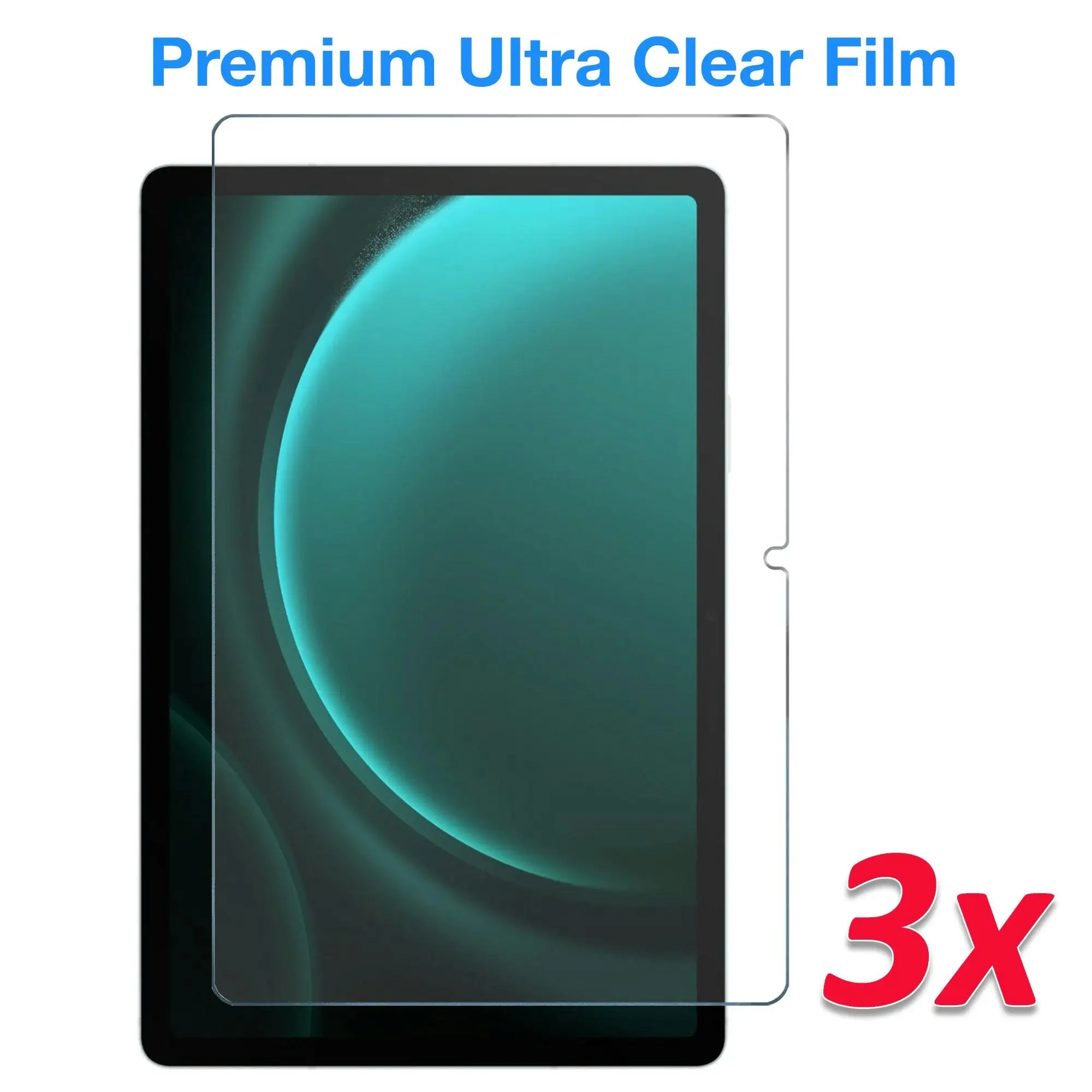 [3 Pack] MEZON Samsung Galaxy Tab S9 FE (10.9") Ultra Clear Film Screen Protector (SM-X510, X516, Clear)