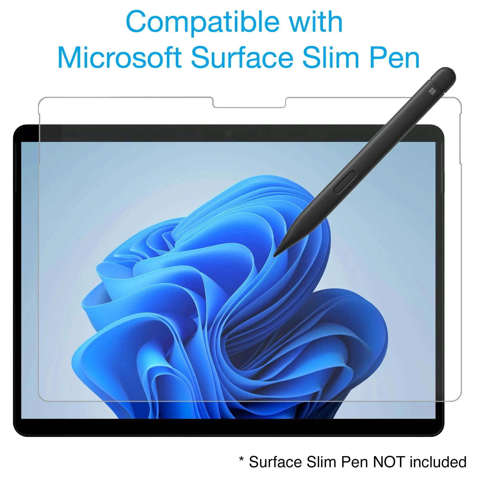 [3 Pack] MEZON Microsoft Surface Pro 8 (13") Anti-Glare Matte Film Screen Protector – Case and Surface Pen Friendly