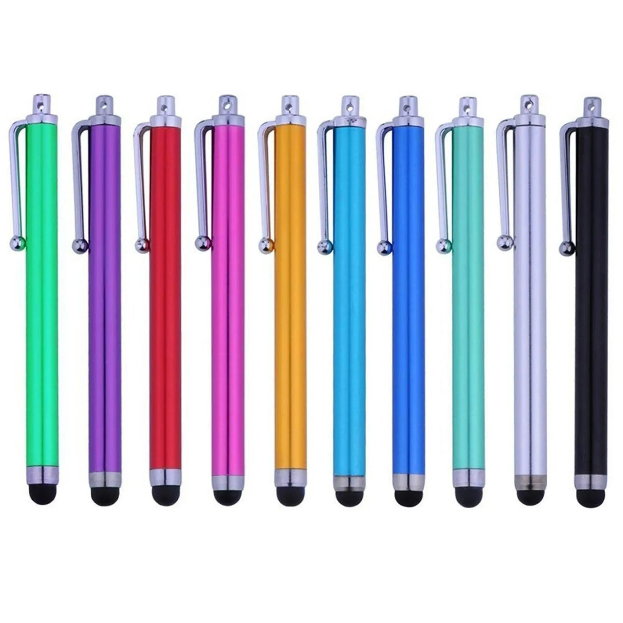 [10 Pack] MEZON Premium Universal Capacitive Touch Screen Stylus Pens – Vibrant Colours, Convenient Size 10cm