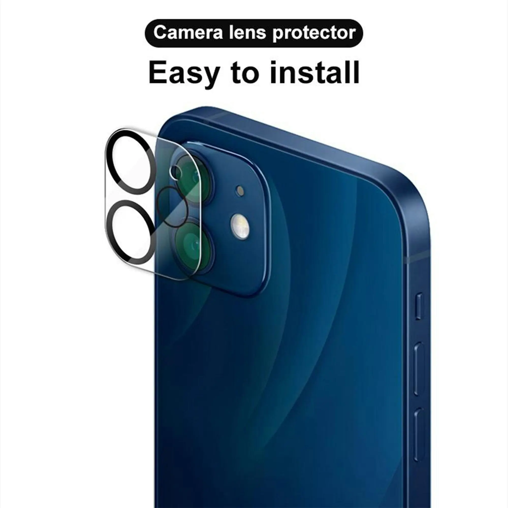 [2 Pack] MEZON Camera Lens Tempered Glass for iPhone 13 Pro Max (6.7") Premium Full Coverage – No Whitening from Flash