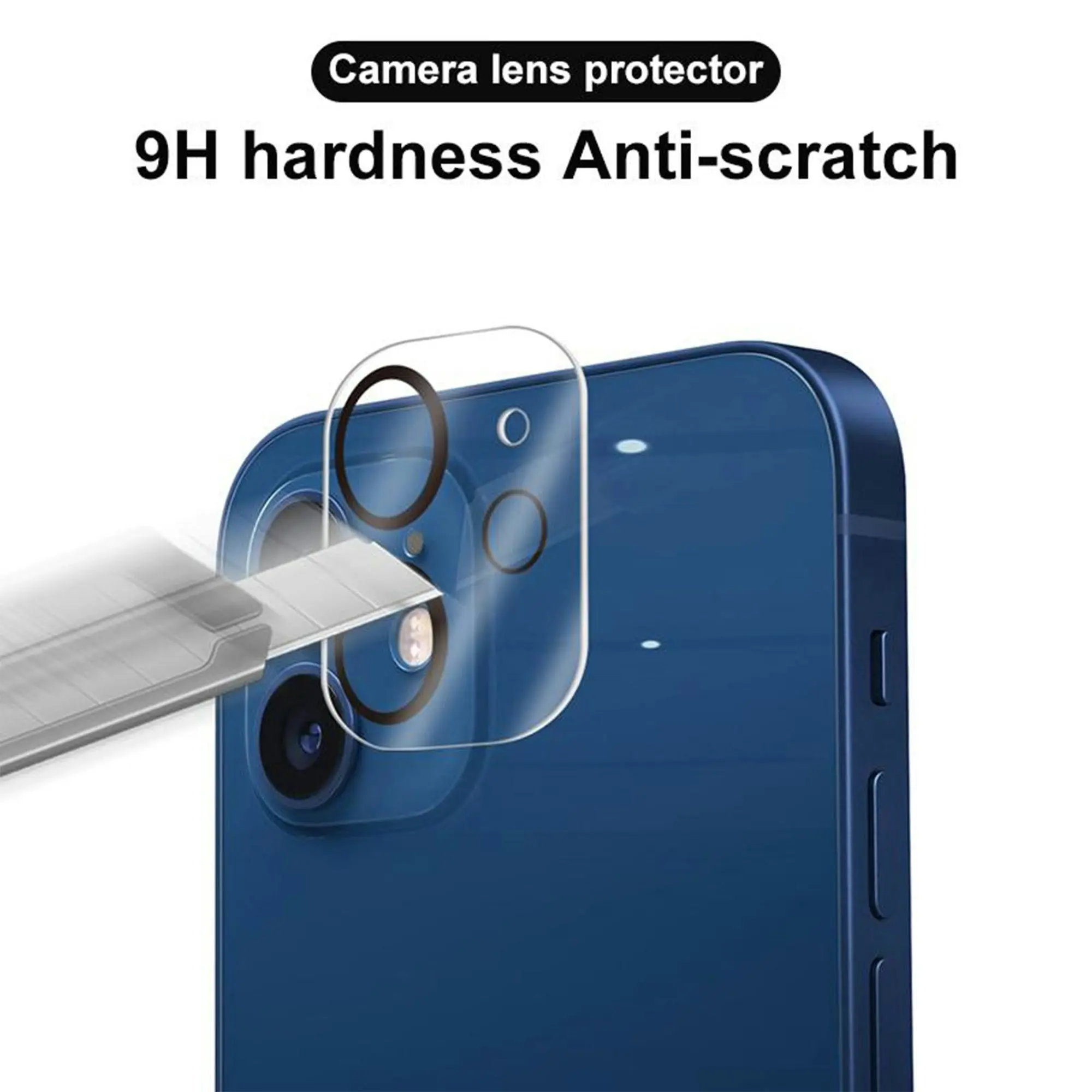 [2 Pack] MEZON Camera Lens Tempered Glass for iPhone 13 Pro (6.1") Premium Full Coverage – No Whitening from Flash