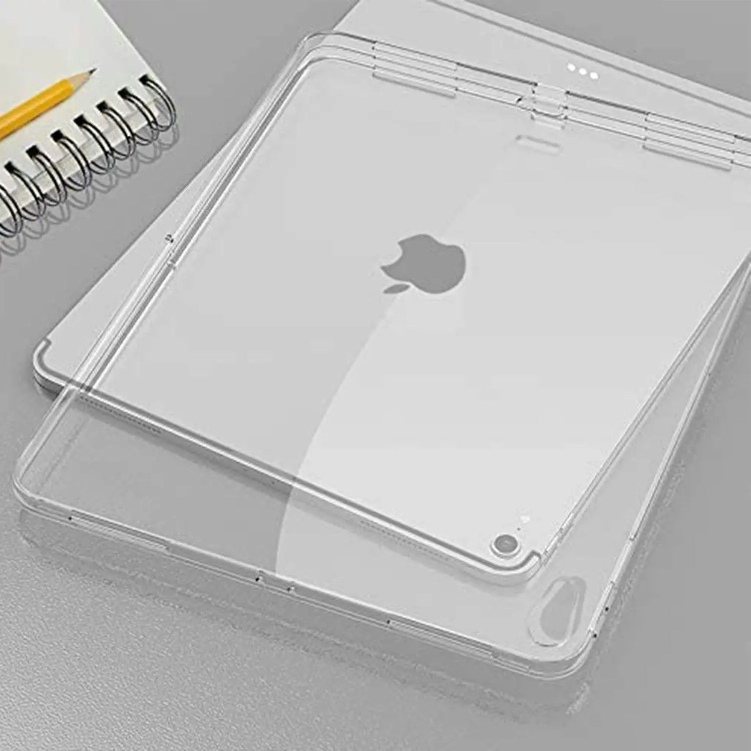 MEZON Apple iPad Air 10.9" (2022) Crystal Clear Transparent Ultra Slim Soft TPU Gel Back Case Apple Pencil Compatible