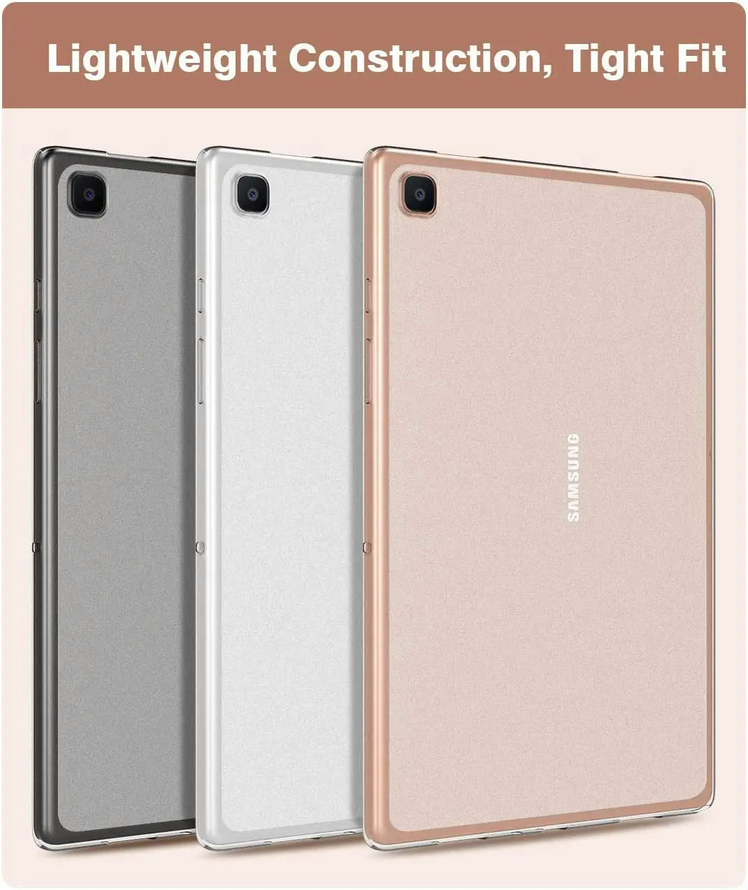 MEZON Samsung Galaxy Tab A7 Lite 8.7" Ultra-Thin Transparent Clear TPU Gel Case (SM-T220, T225)