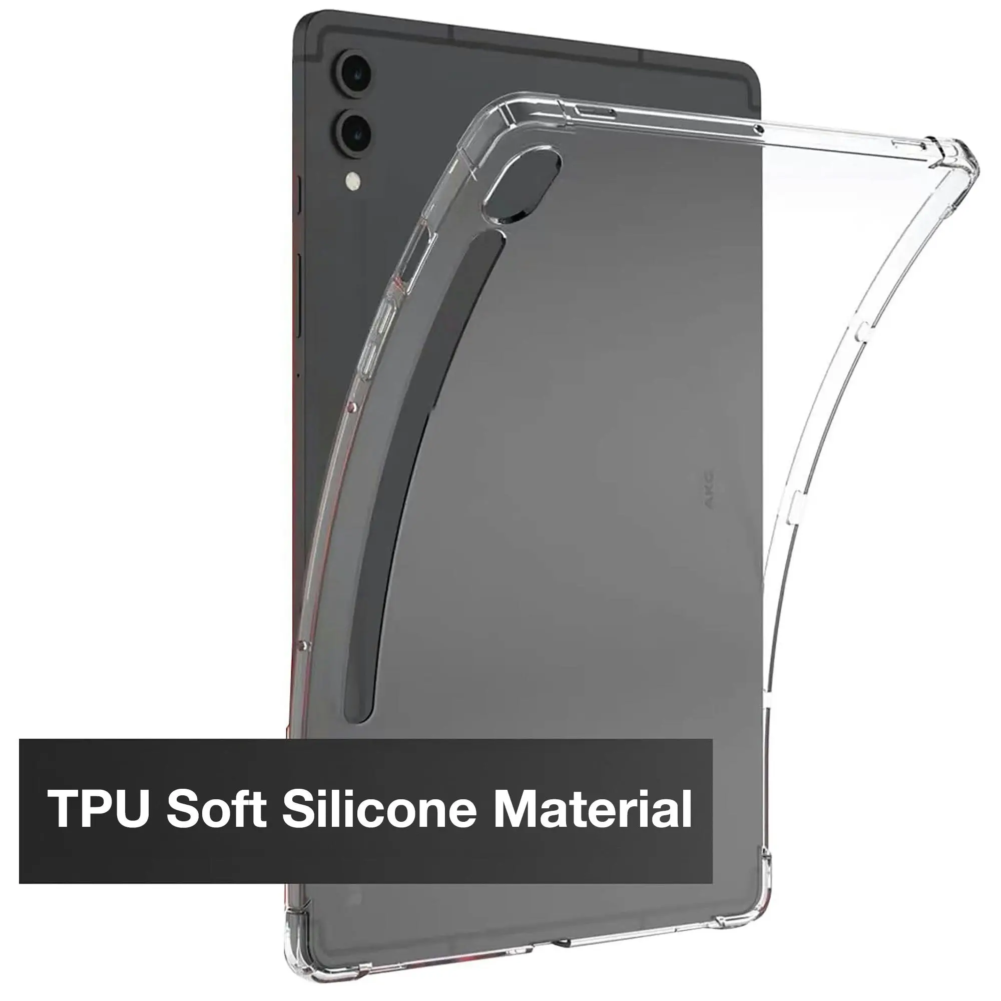 MEZON Samsung Galaxy Tab S9 Ultra (14.6") Premium Thin Transparent Clear TPU Gel Case (SM-X910, X916)