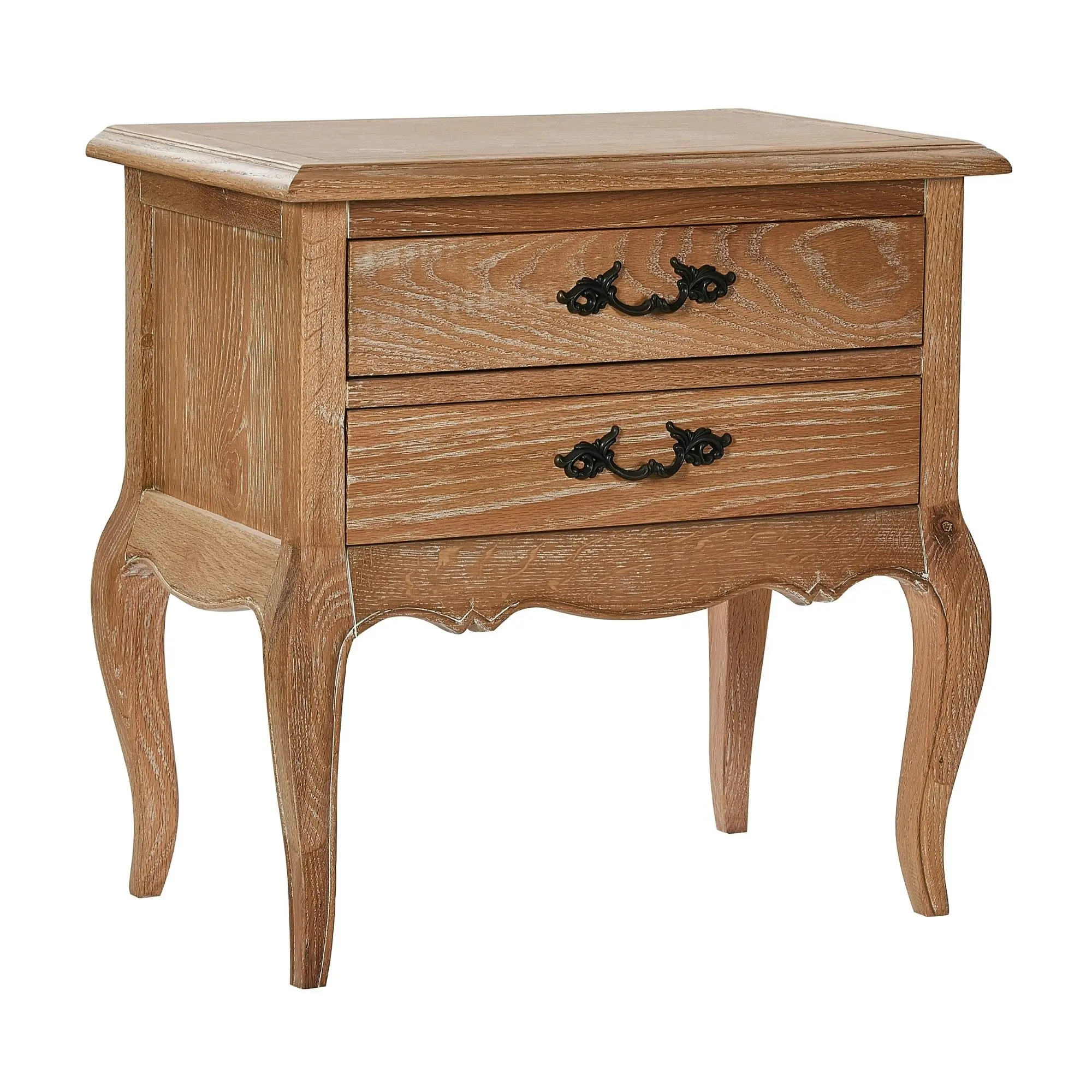 Bali 2pc Bedside Table Oak