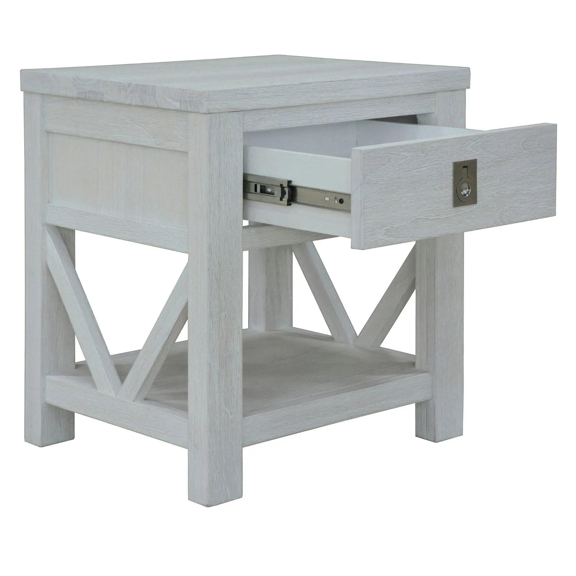 Myer Bedside Table White Wash