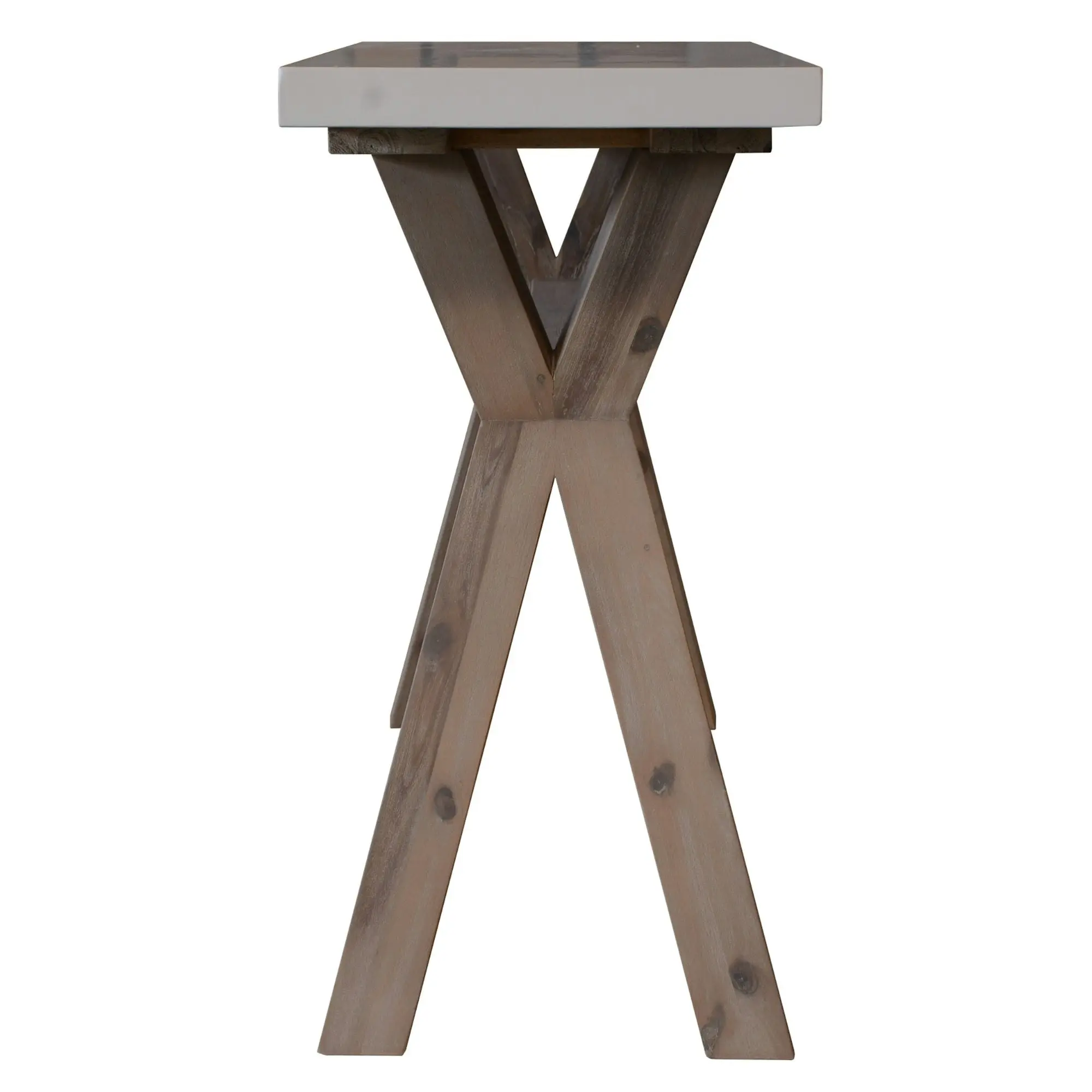 Stony 130cm Console Table with Concrete Top