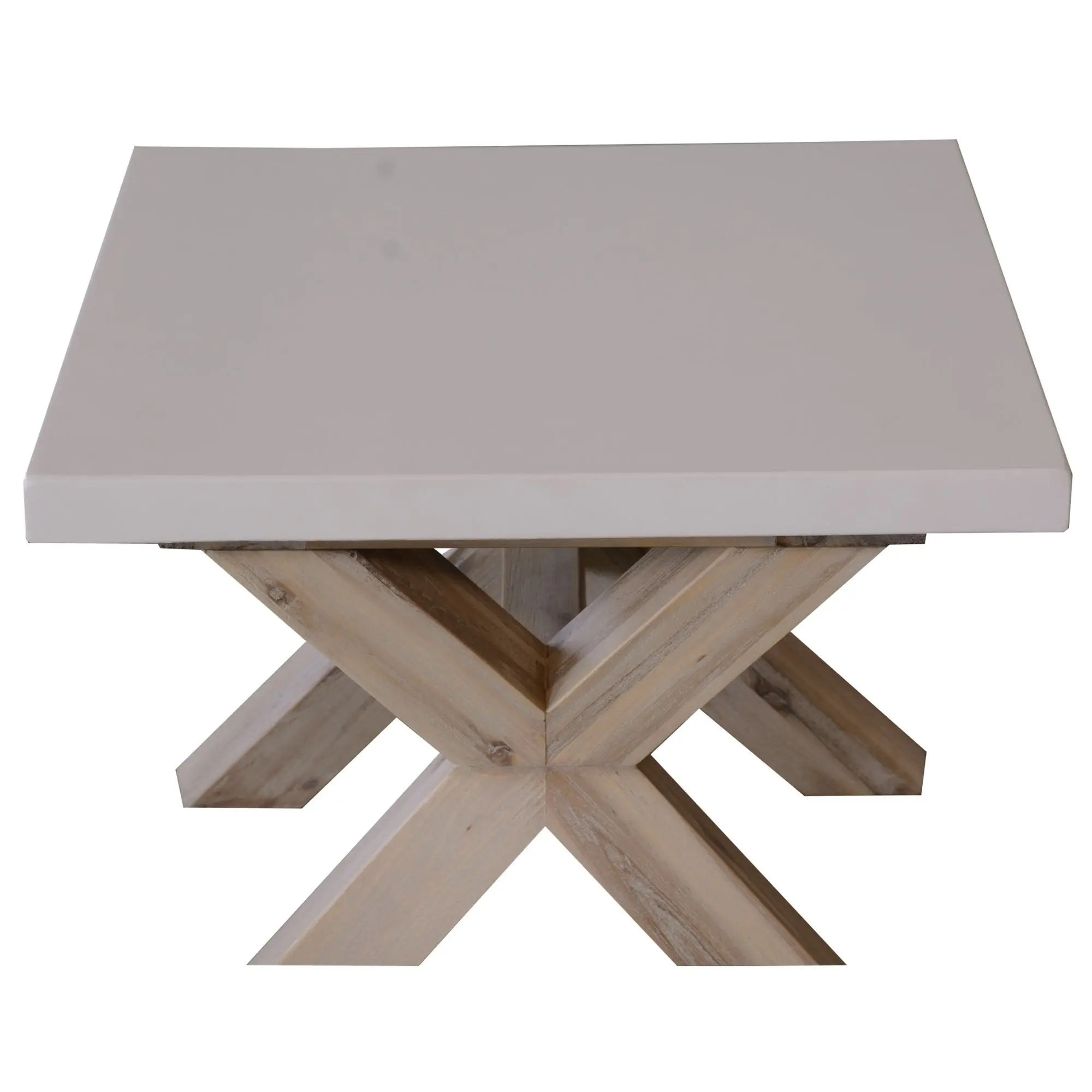 Stony Lamp Table with Concrete Top