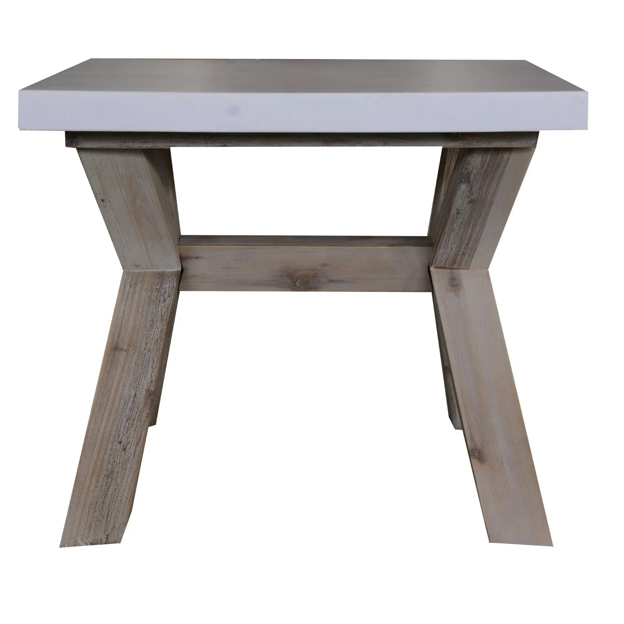 Stony Lamp Table with Concrete Top