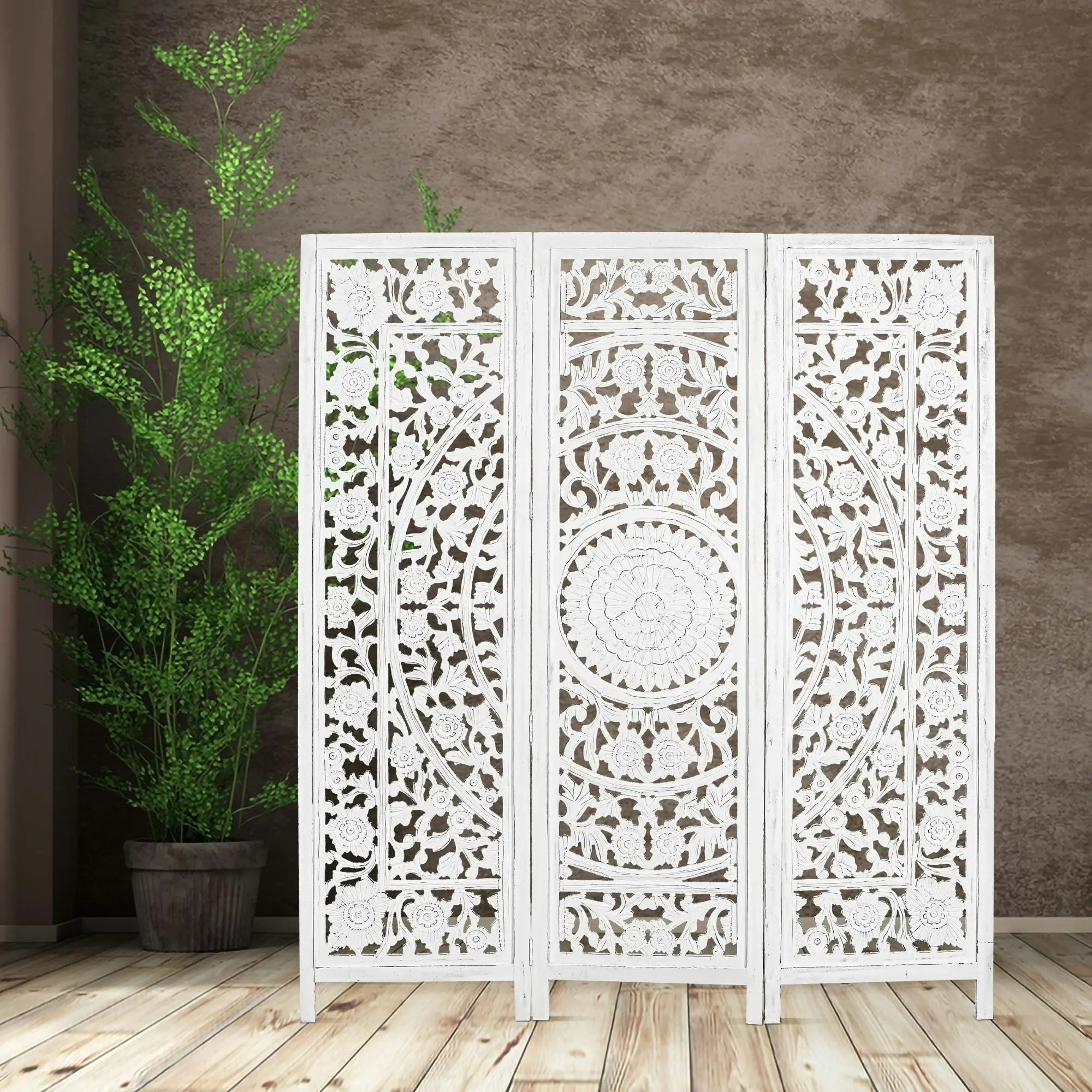 Jans Room Screen Divider White