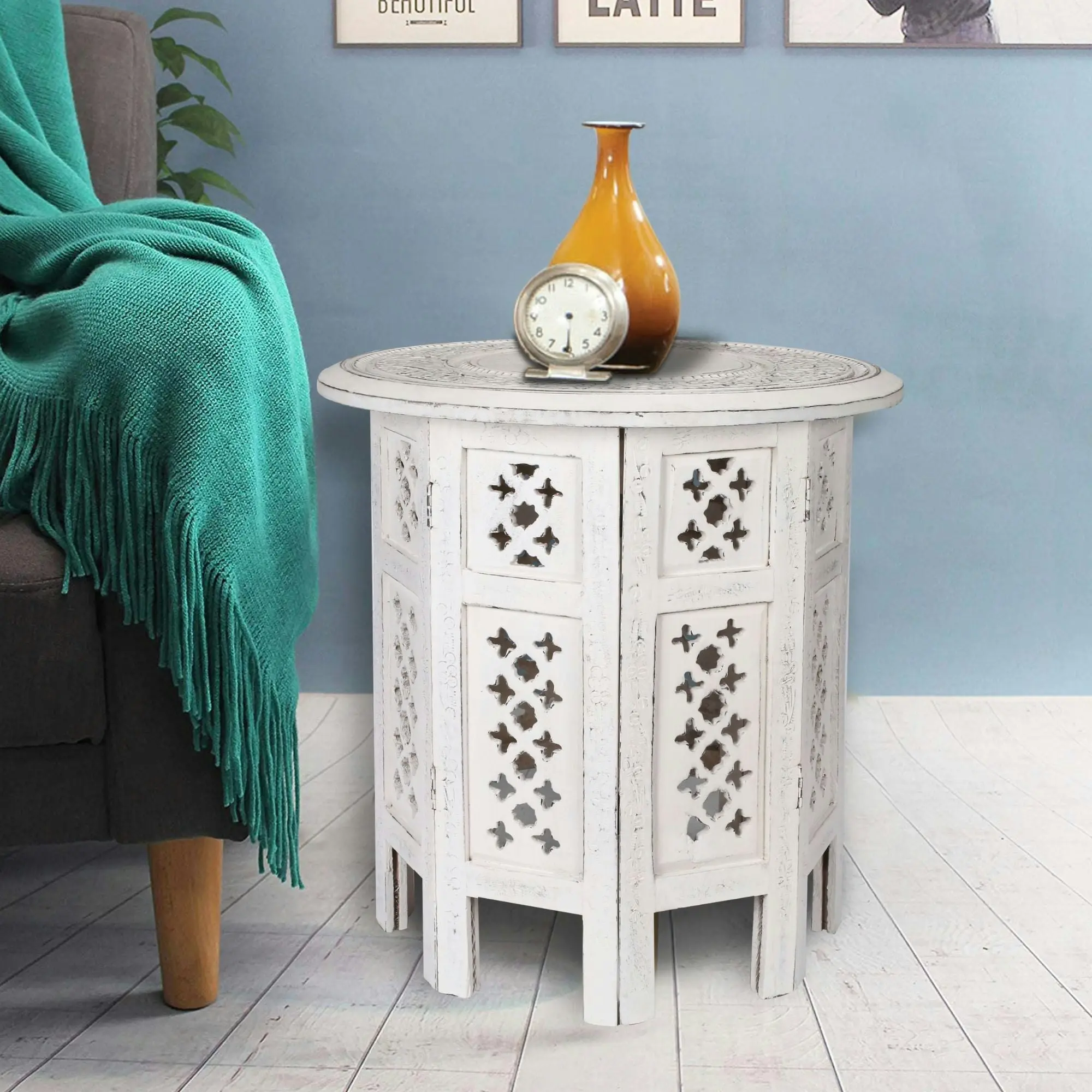 Scilla 45cm Side Table White