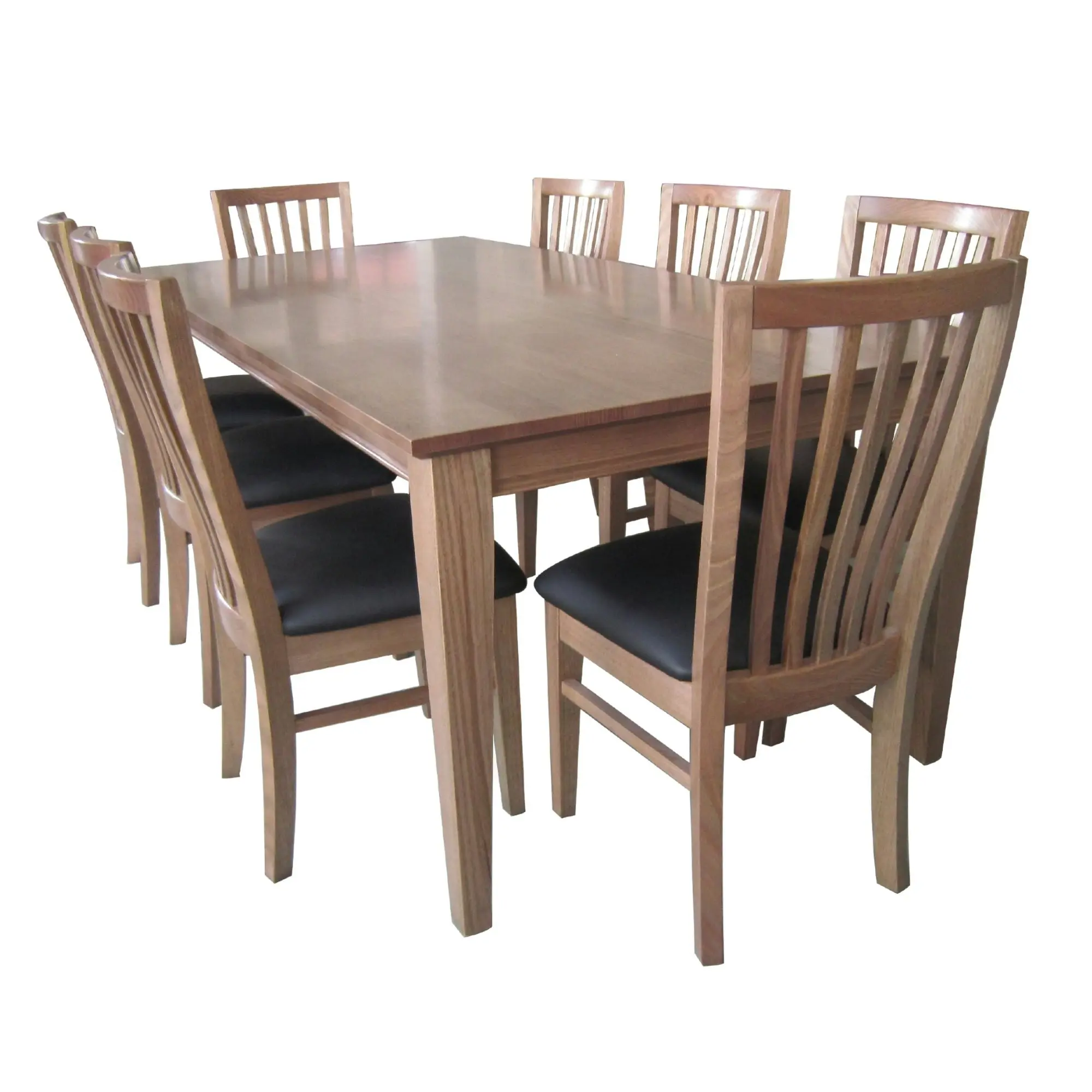 Fairmont 2pc Set PU Slat Back Dining Chair