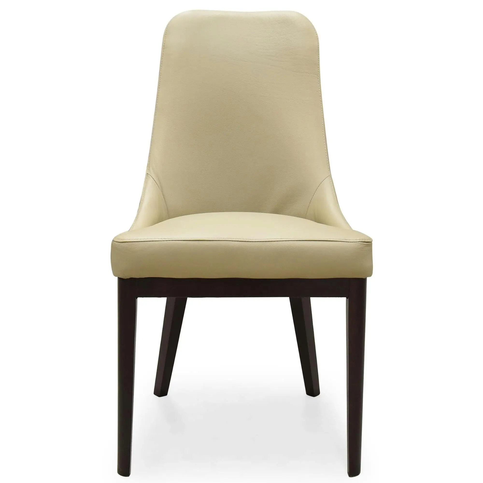 Claire Set of 2 Leather Dining Chair Taupe