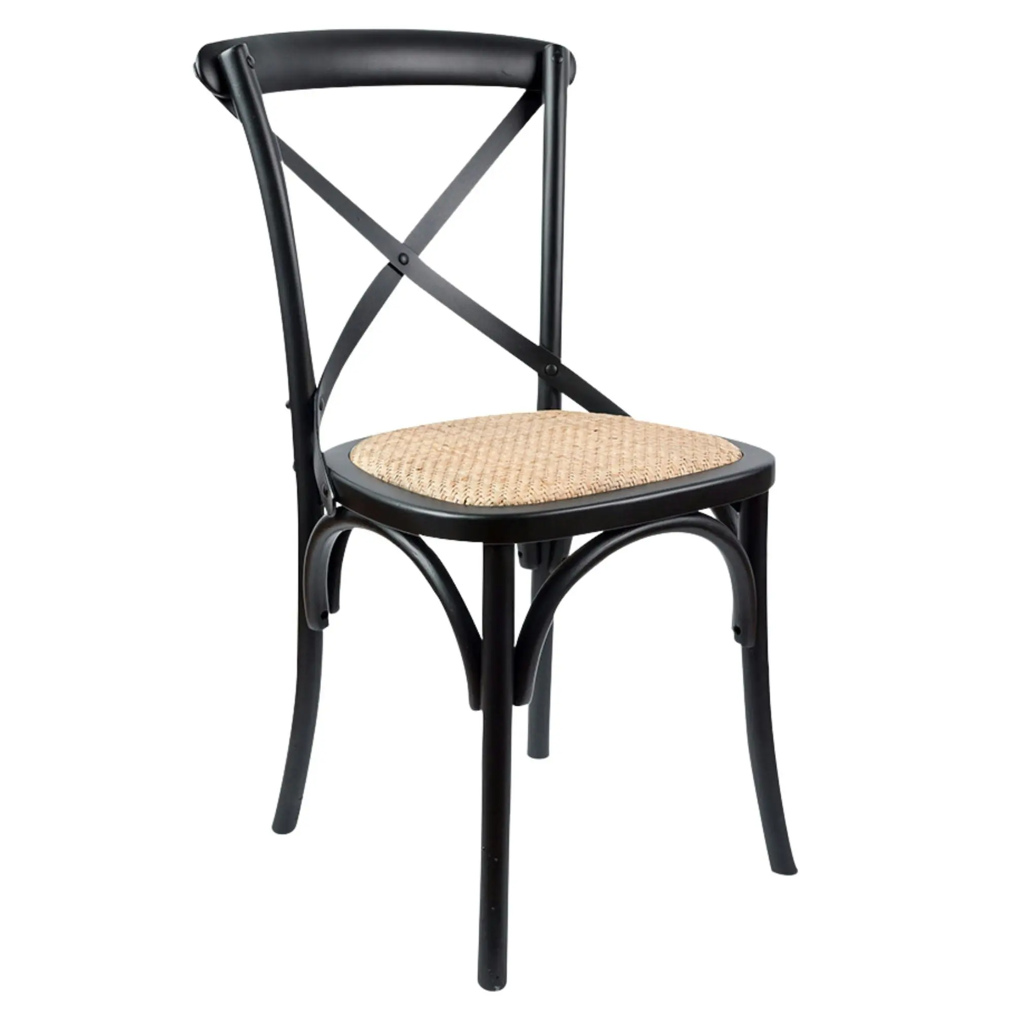 Petunia  5pc 120cm Round Dining Table X-back Chair Set