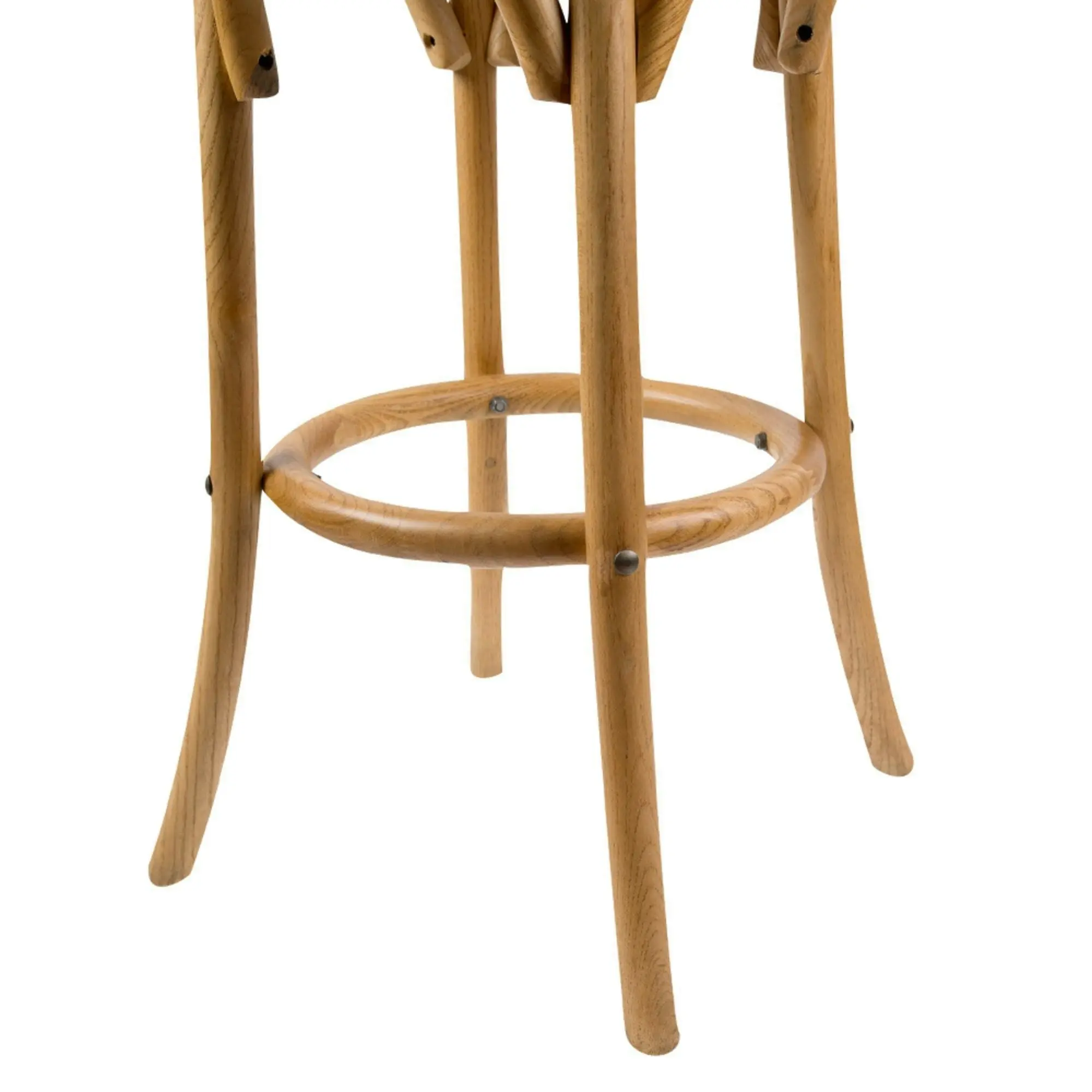 Aster Round Bar Stools Oak