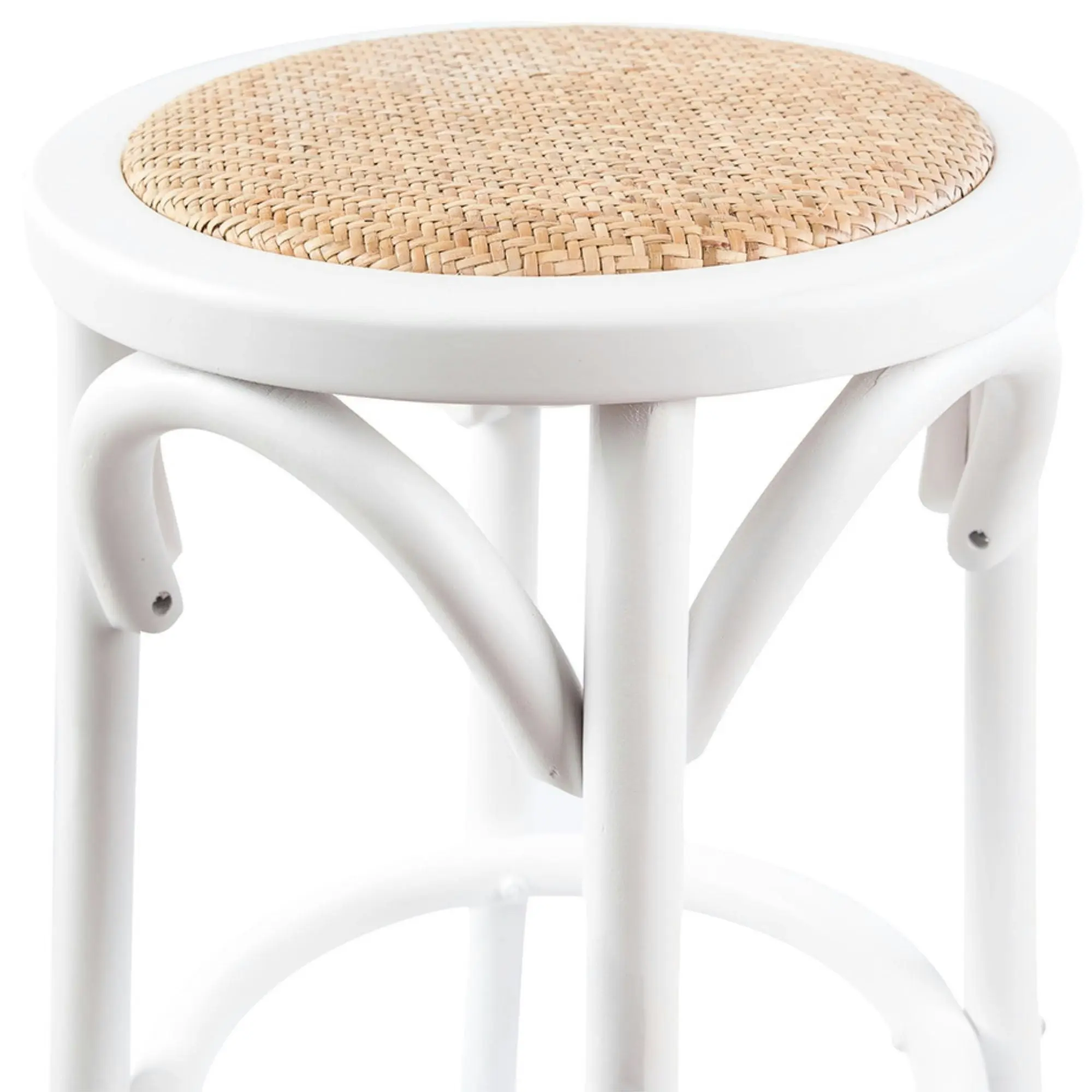 Aster Round Bar Stools White