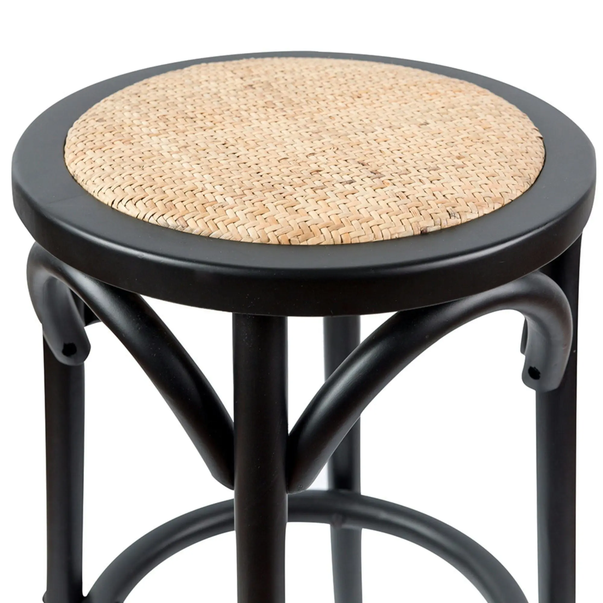 Aster Round Bar Stools Black