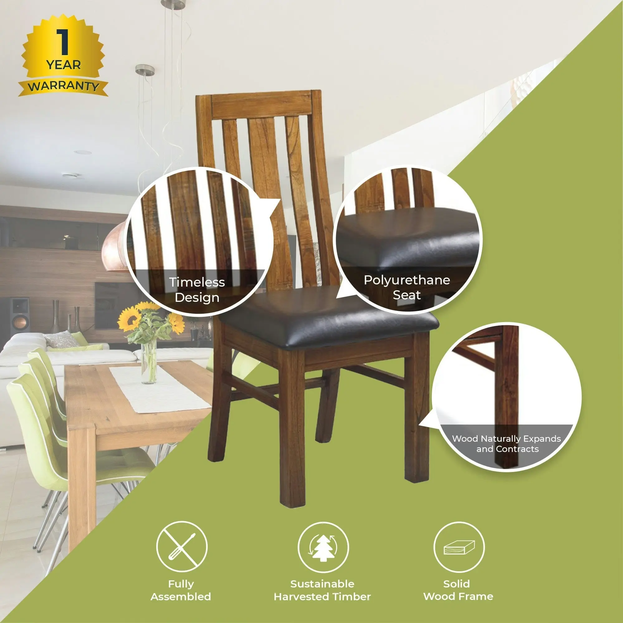 Birdsville 2pc Set Dining Chair