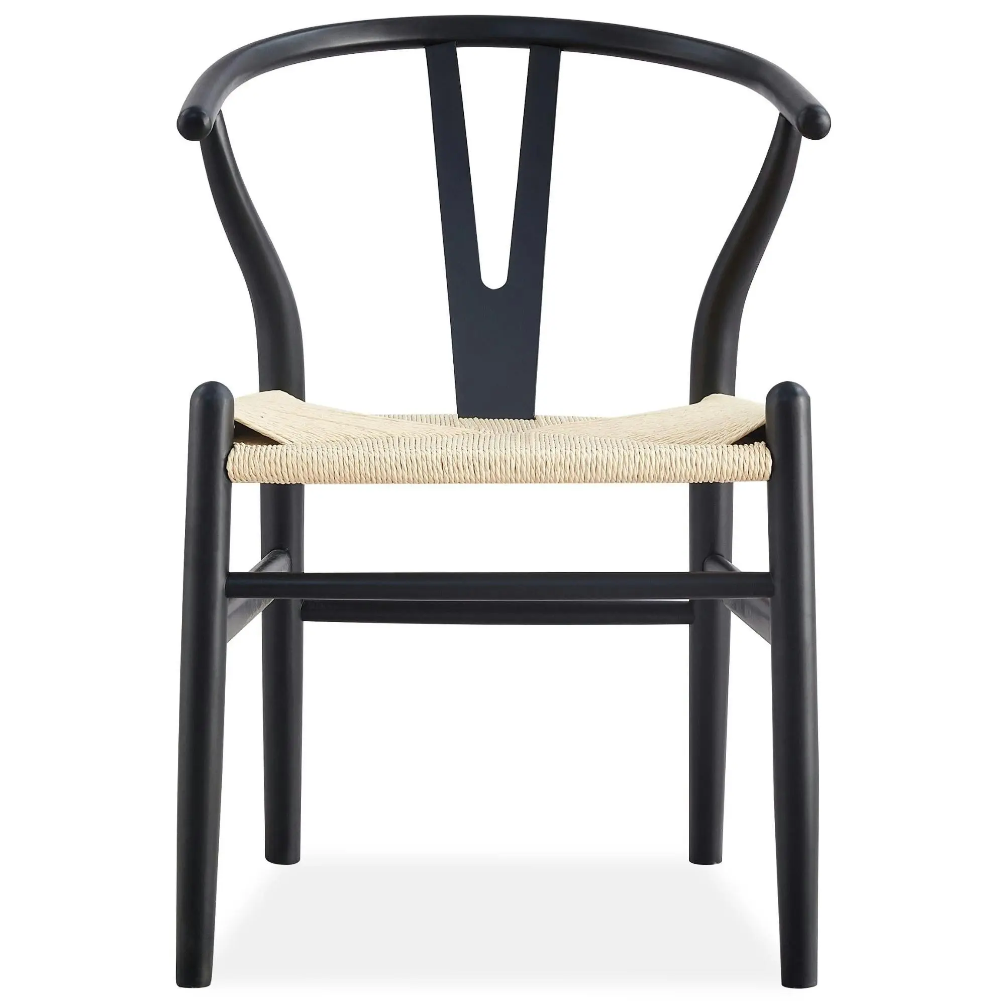 Anemone  Set of 2 Wishbone Dining Chair Black