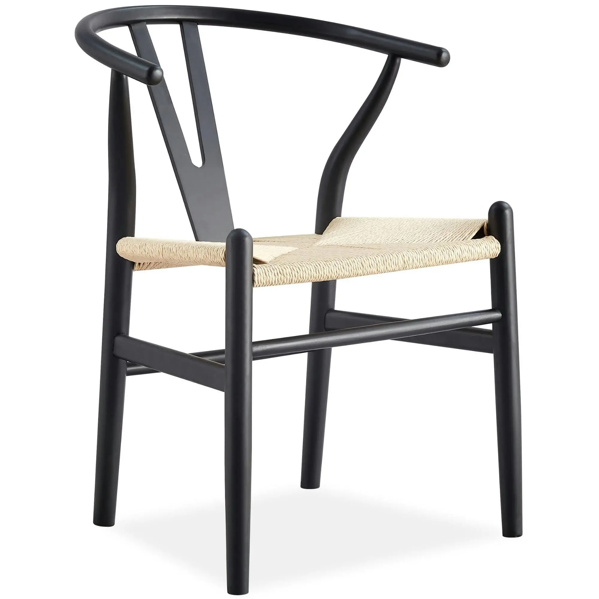 Anemone  Set of 2 Wishbone Dining Chair Black