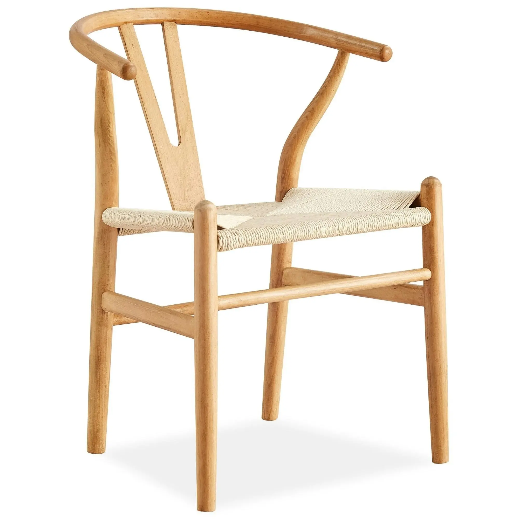 Anemone  Set of 2 Wishbone Dining Chair Natural