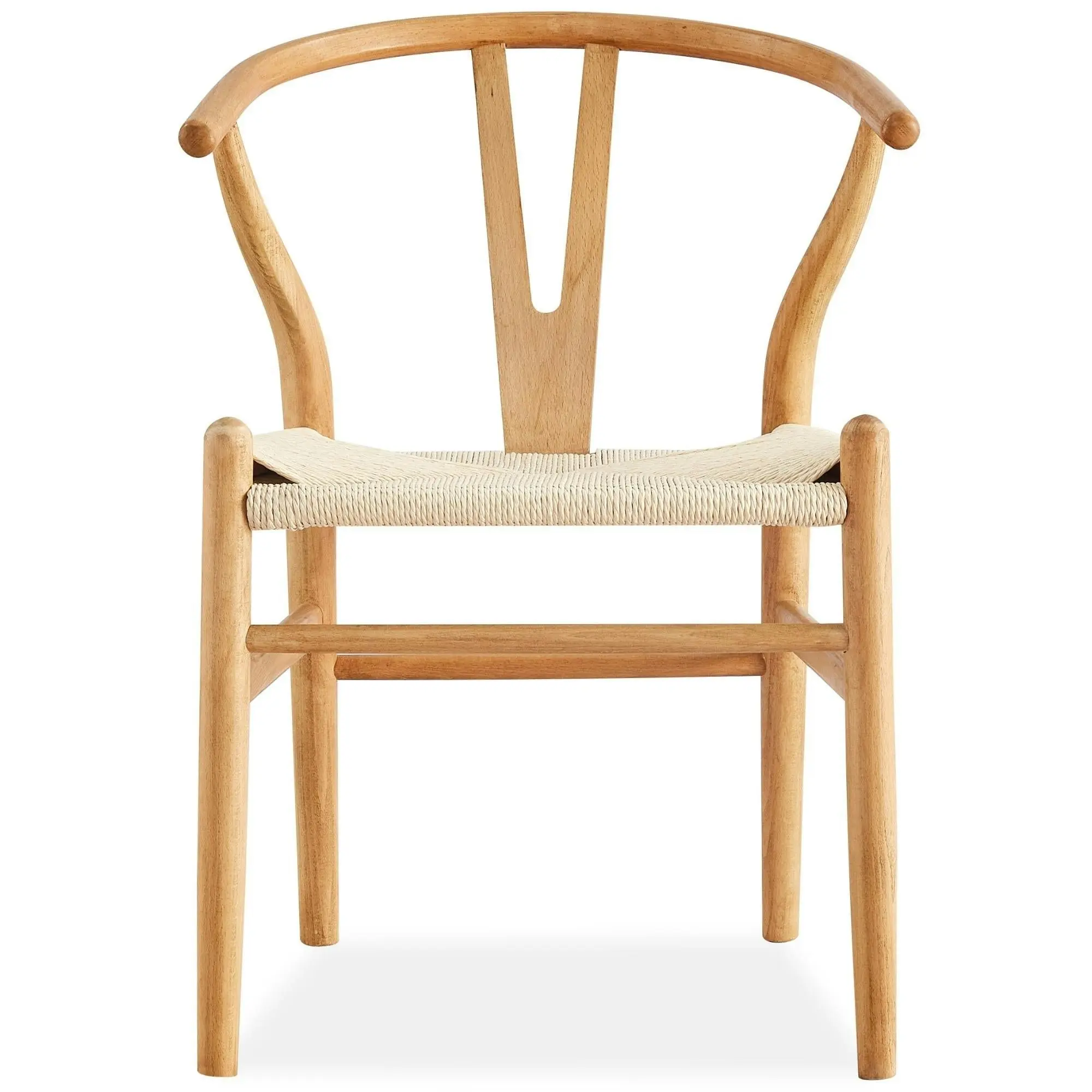 Anemone  Set of 2 Wishbone Dining Chair Natural