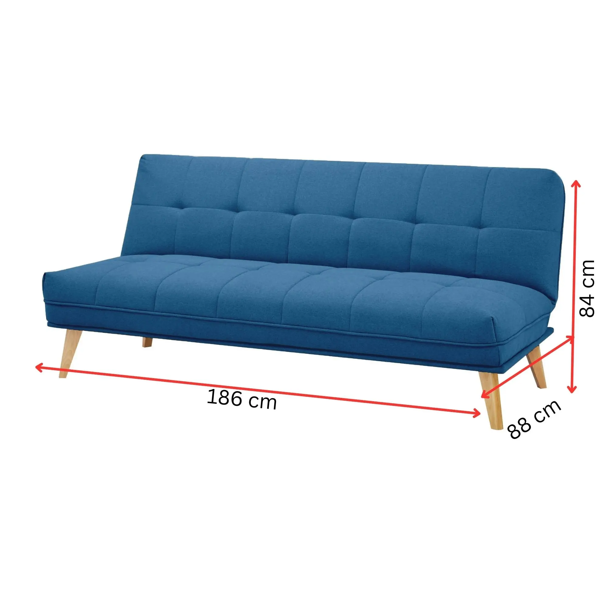 Jovie 3 Seater Fabric Sofa Bed