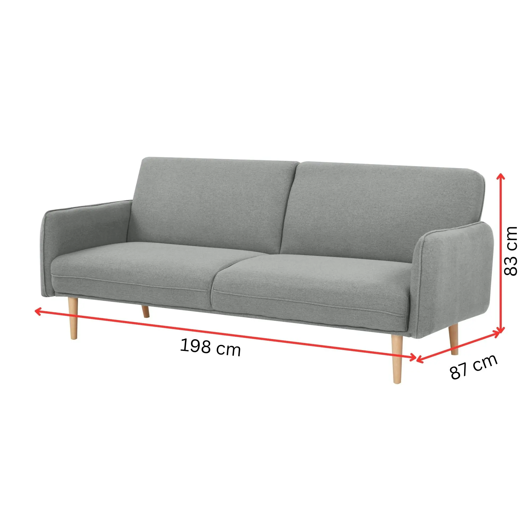 Celia 3 Seater Fabric Sofa Bed