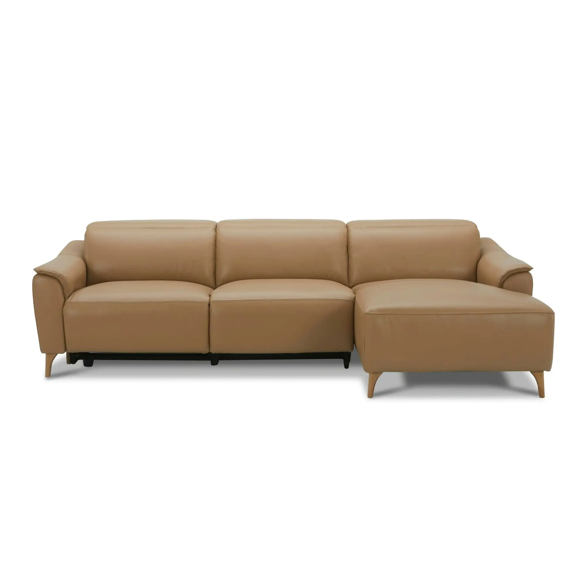 Inala 2 Seater Leather Electric Recliner Chaise Sofa