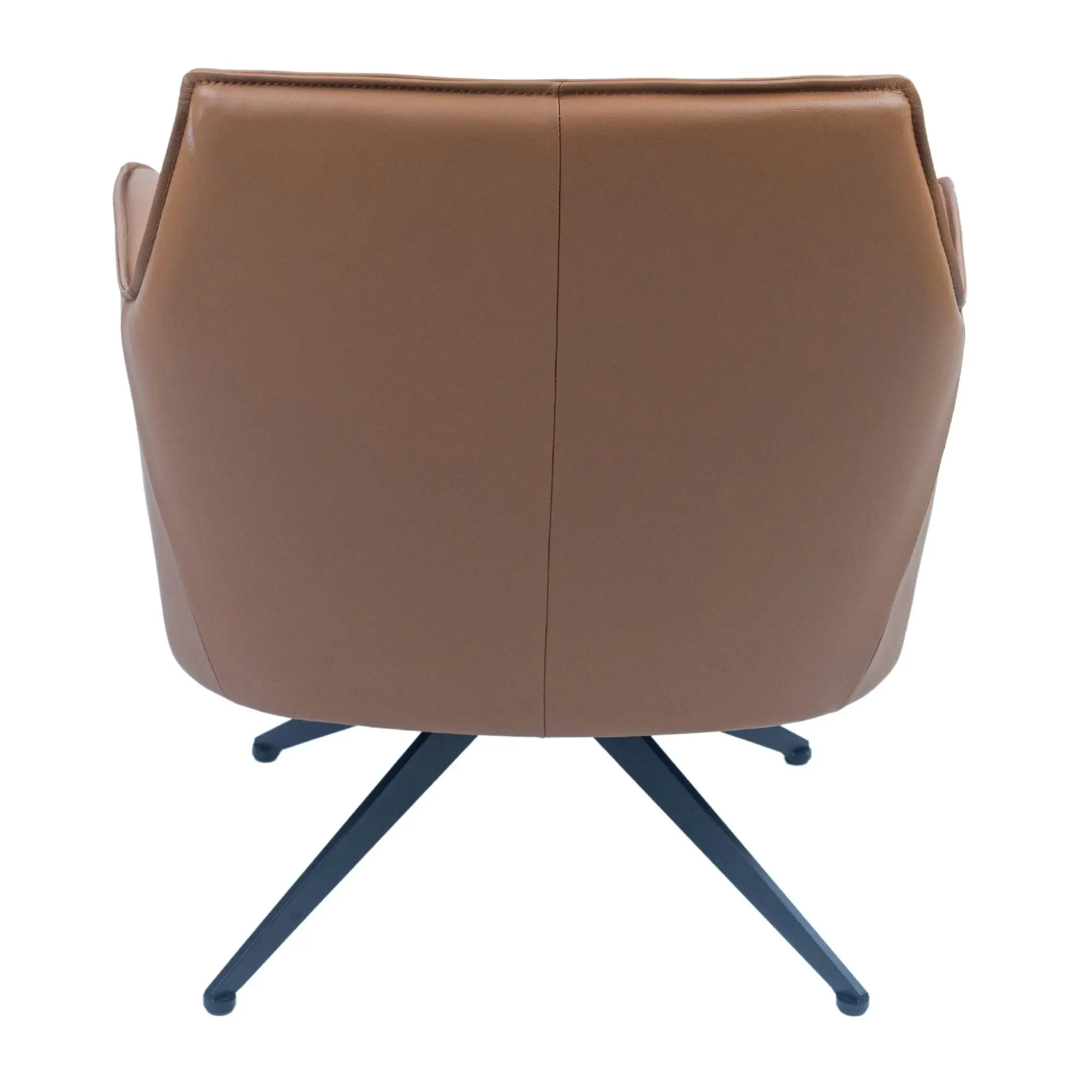 Freya Leather Swivel Occasional Chair