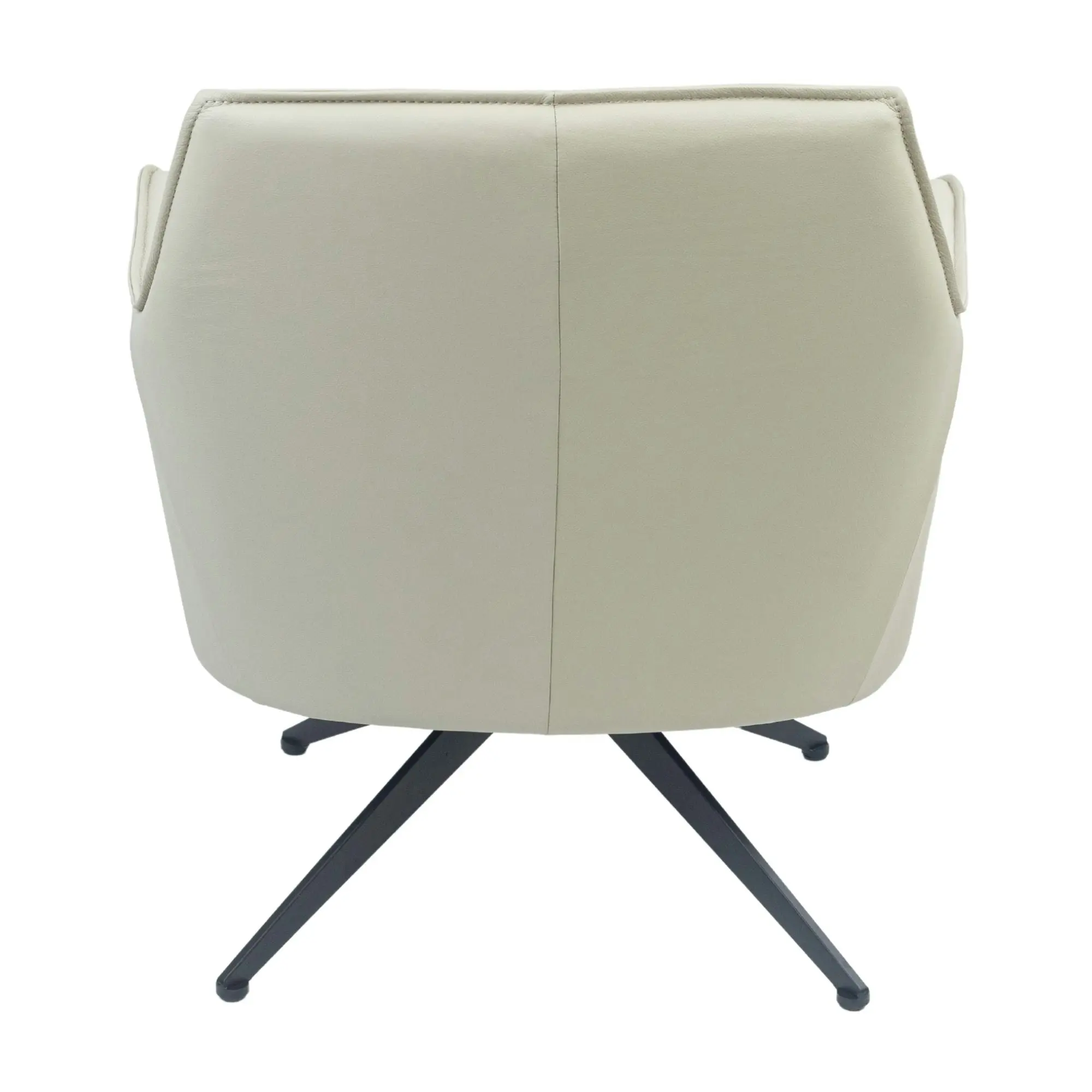 Freya Leather Swivel Occasional Chair