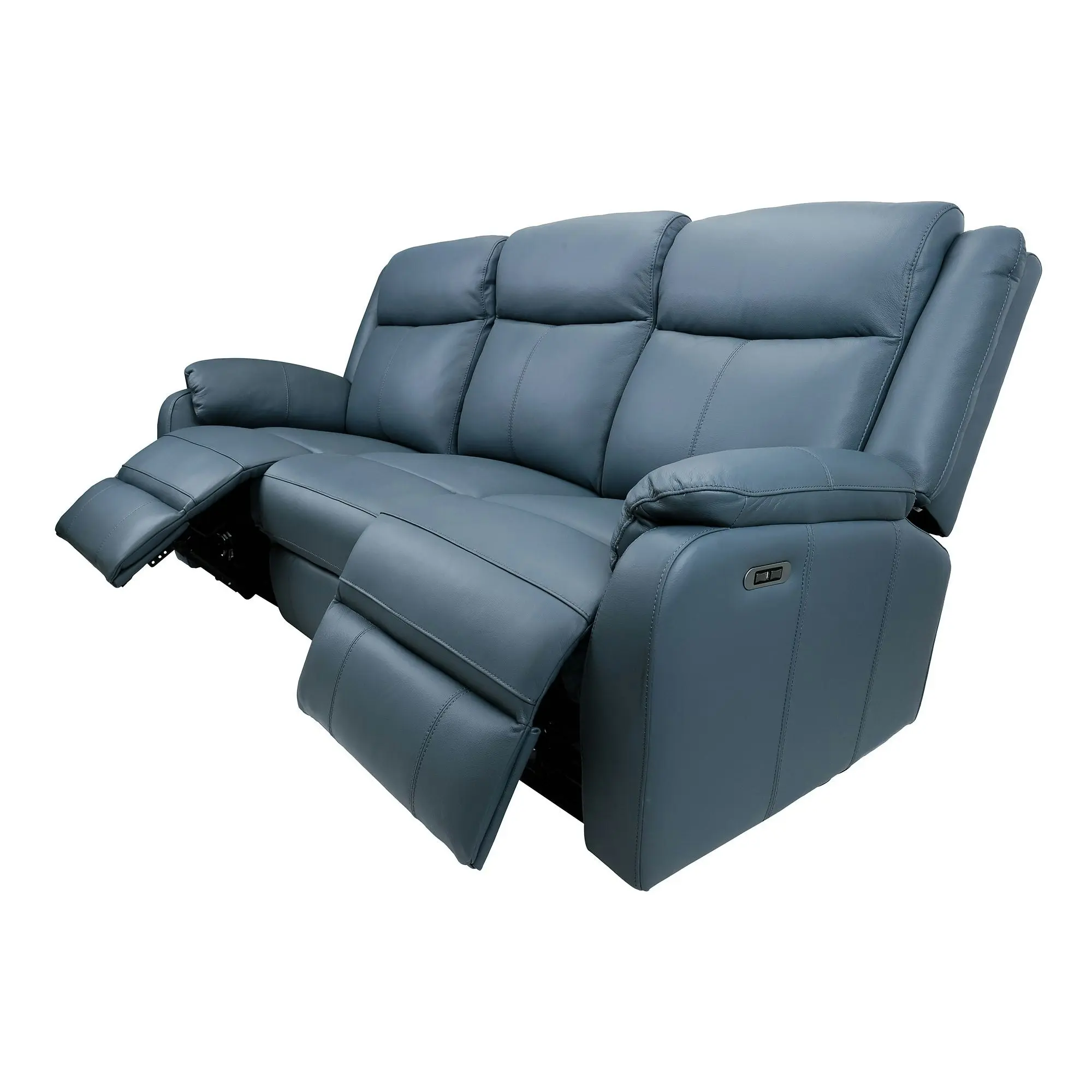 Bella 3 Seater Leather Electric Recliner Sofa Lounge