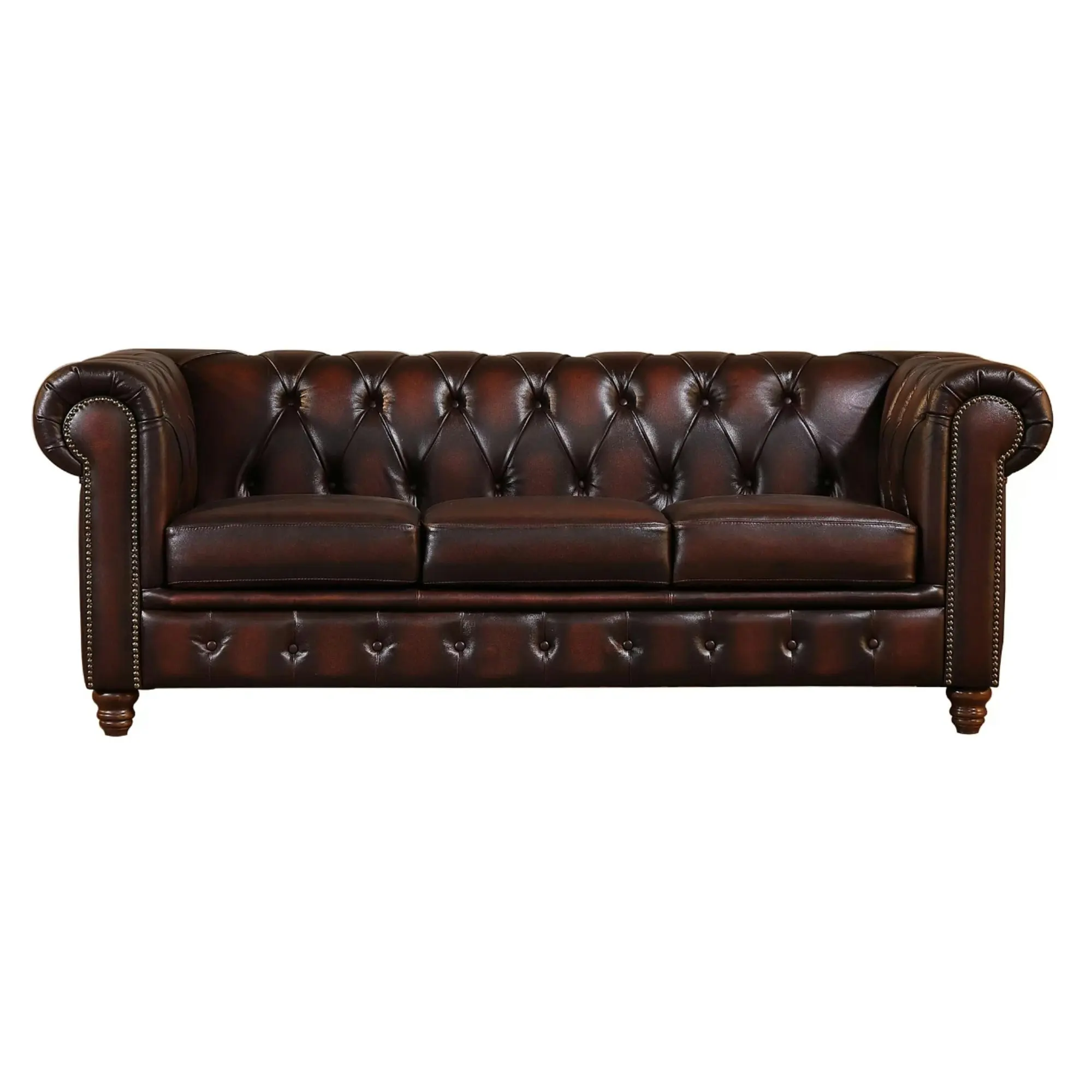 Max Chesterfield Leather Sofa