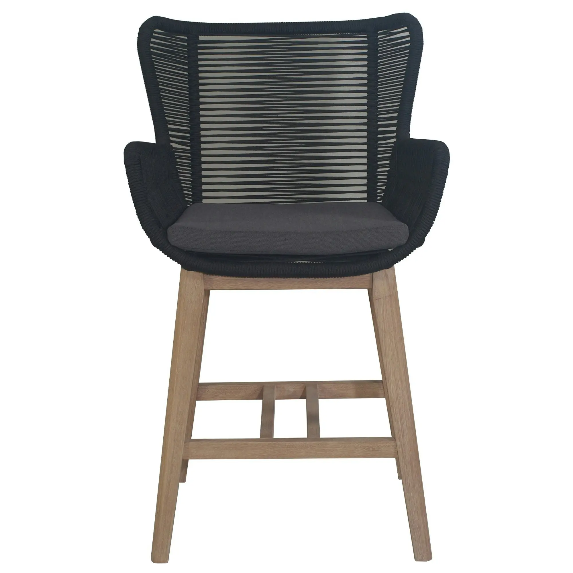 Stud Set of 2 Outdoor High Bar Dining Chair