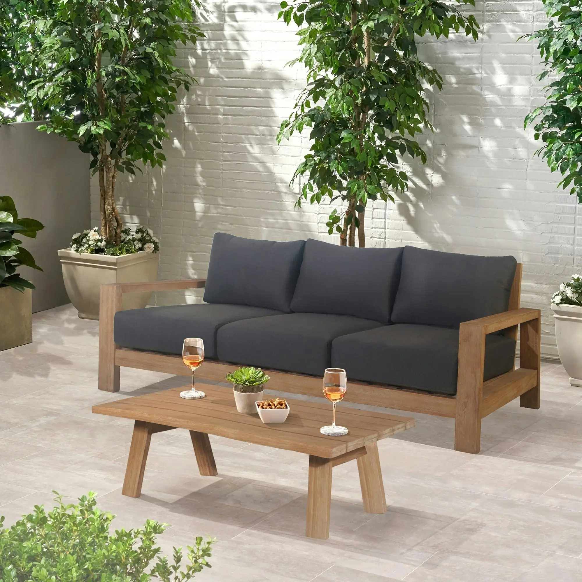 Stud 3 Seater Outdoor Sofa Lounge