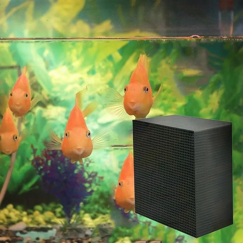 Aquarium water purification cube absorbs 99% of odour + toxins