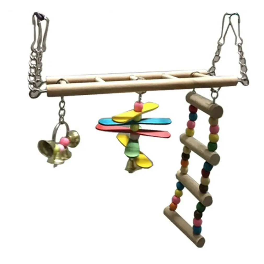 Bird/Rat Wooden Bridge & Ladder Interactive Toy