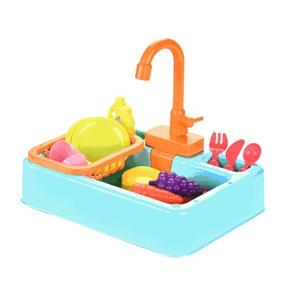 Battery operated automatic bird bath with toys