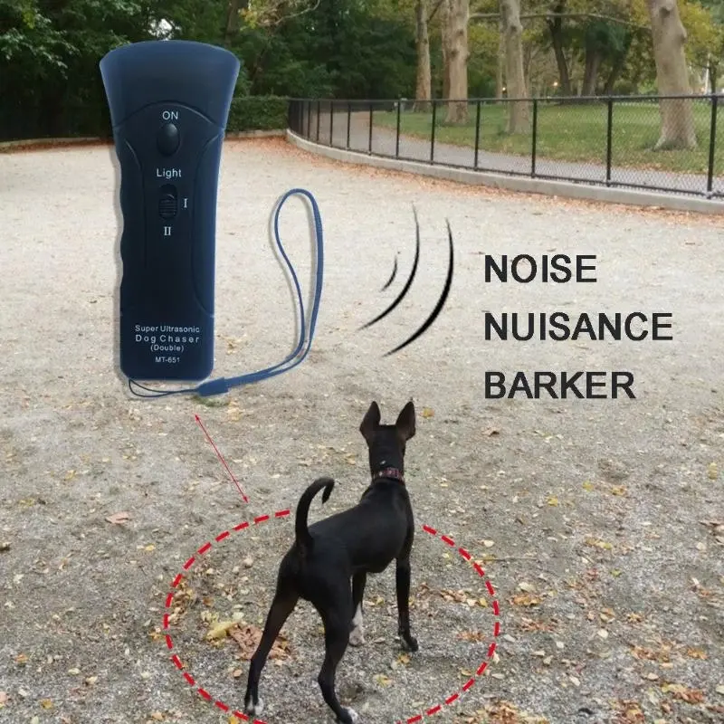 3 in 1 Ultrasonic Pet Dog Repeller Anti-Barking Training Device