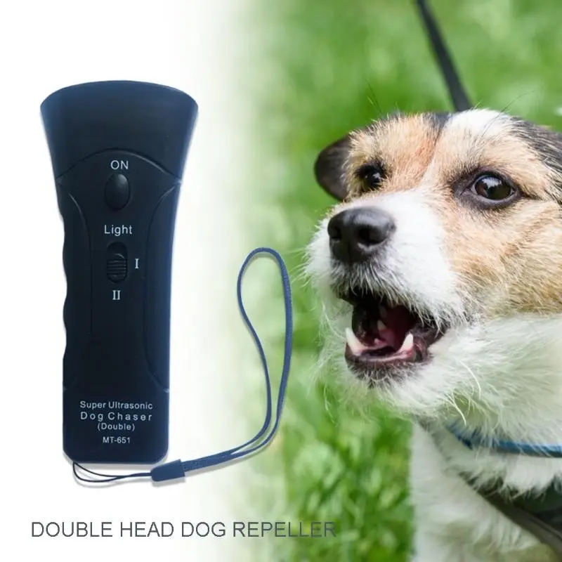 3 in 1 Ultrasonic Pet Dog Repeller Anti-Barking Training Device