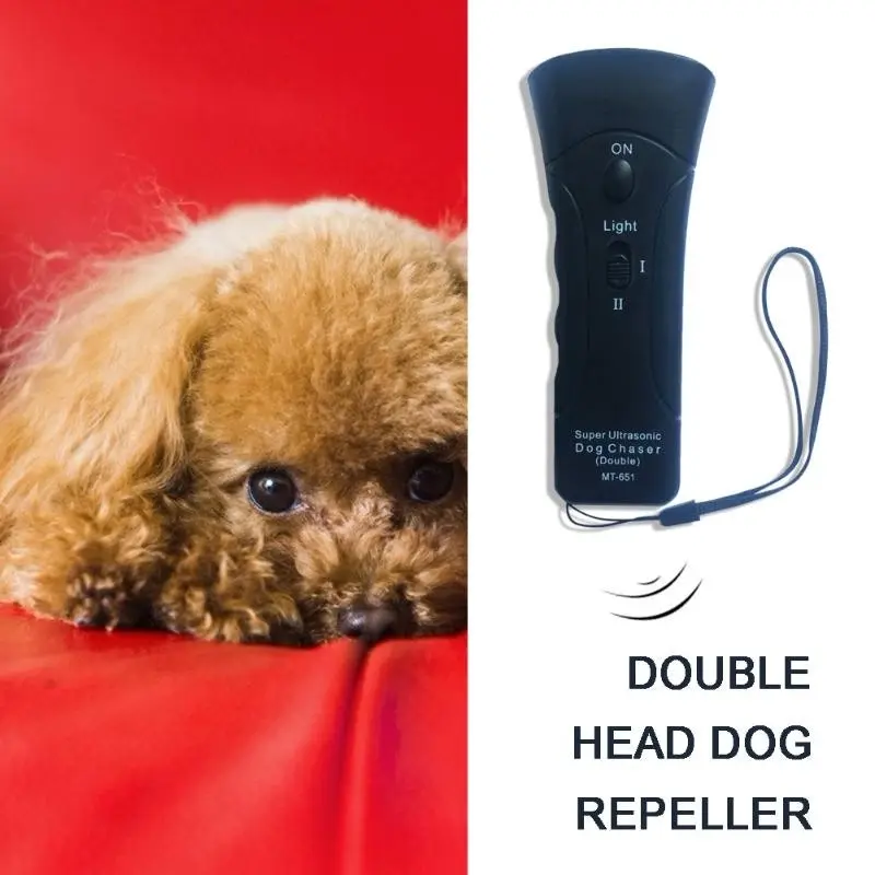 3 in 1 Ultrasonic Pet Dog Repeller Anti-Barking Training Device