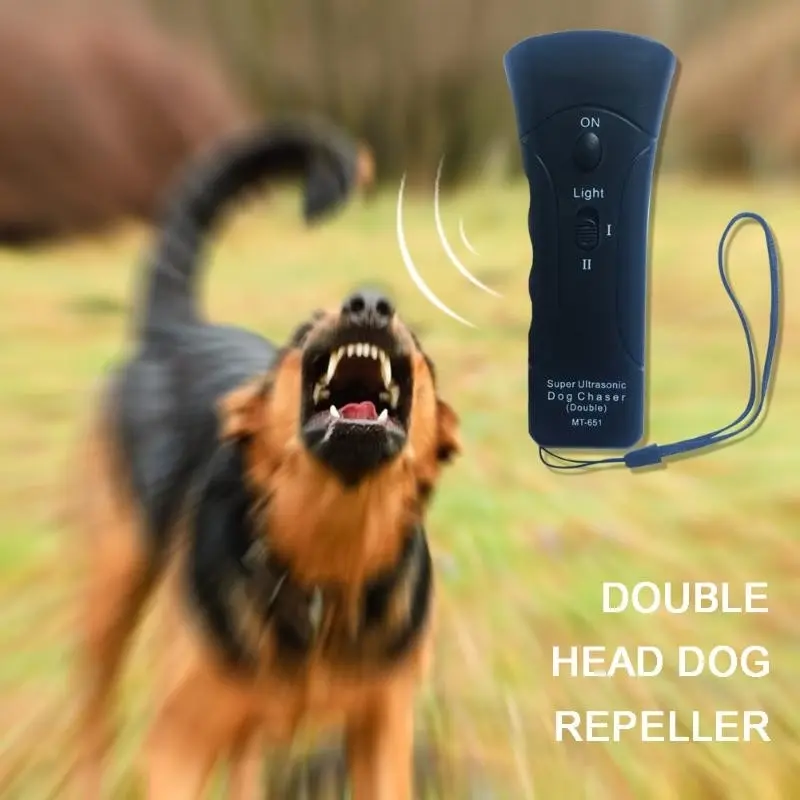 3 in 1 Ultrasonic Pet Dog Repeller Anti-Barking Training Device